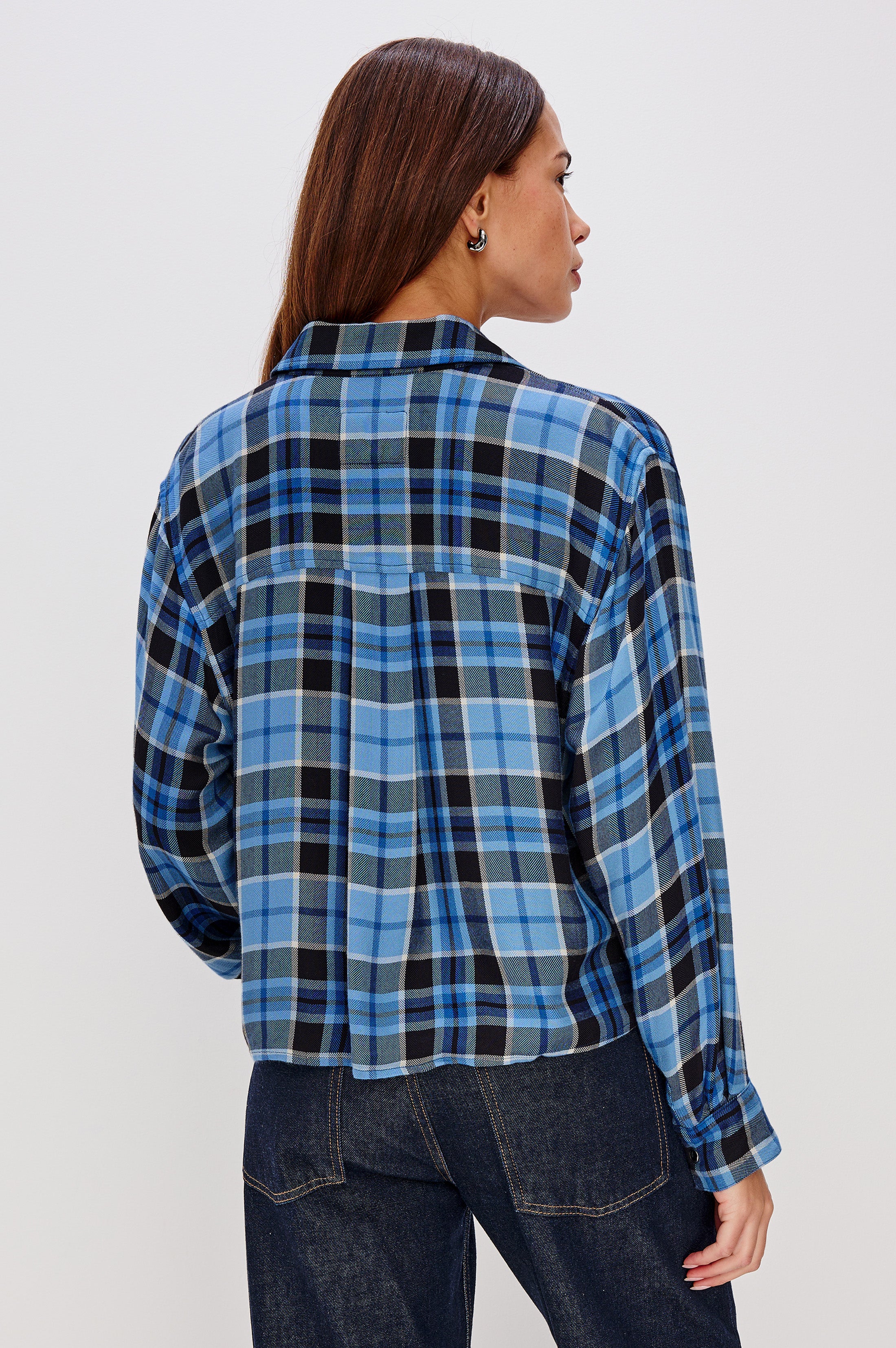MALIN SHIRT - MIDNIGHT BLUE WHITE – Rails