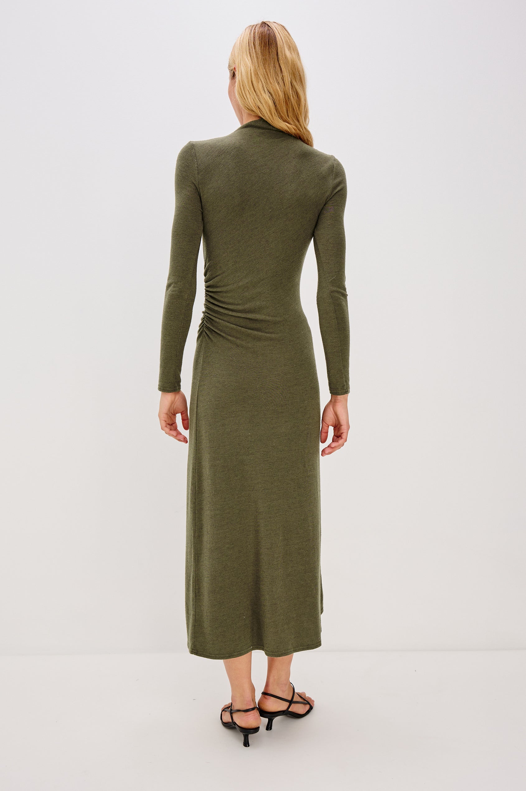 Rails Margaret Draped Mesh Midi Dress - Heather Ol Rails Margaret Draped Mesh Midi Dress - Heather Ol