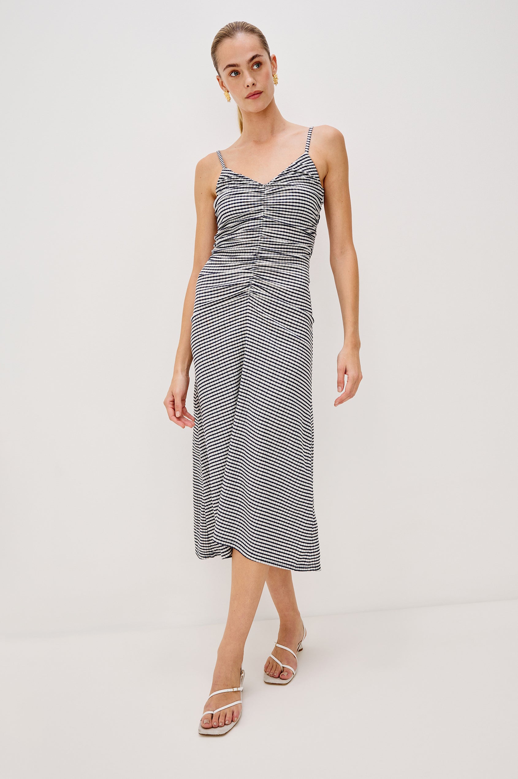 MARI DRESS - NAVY GINGHAM Rails MARI DRESS - NAVY GINGHAM Rails