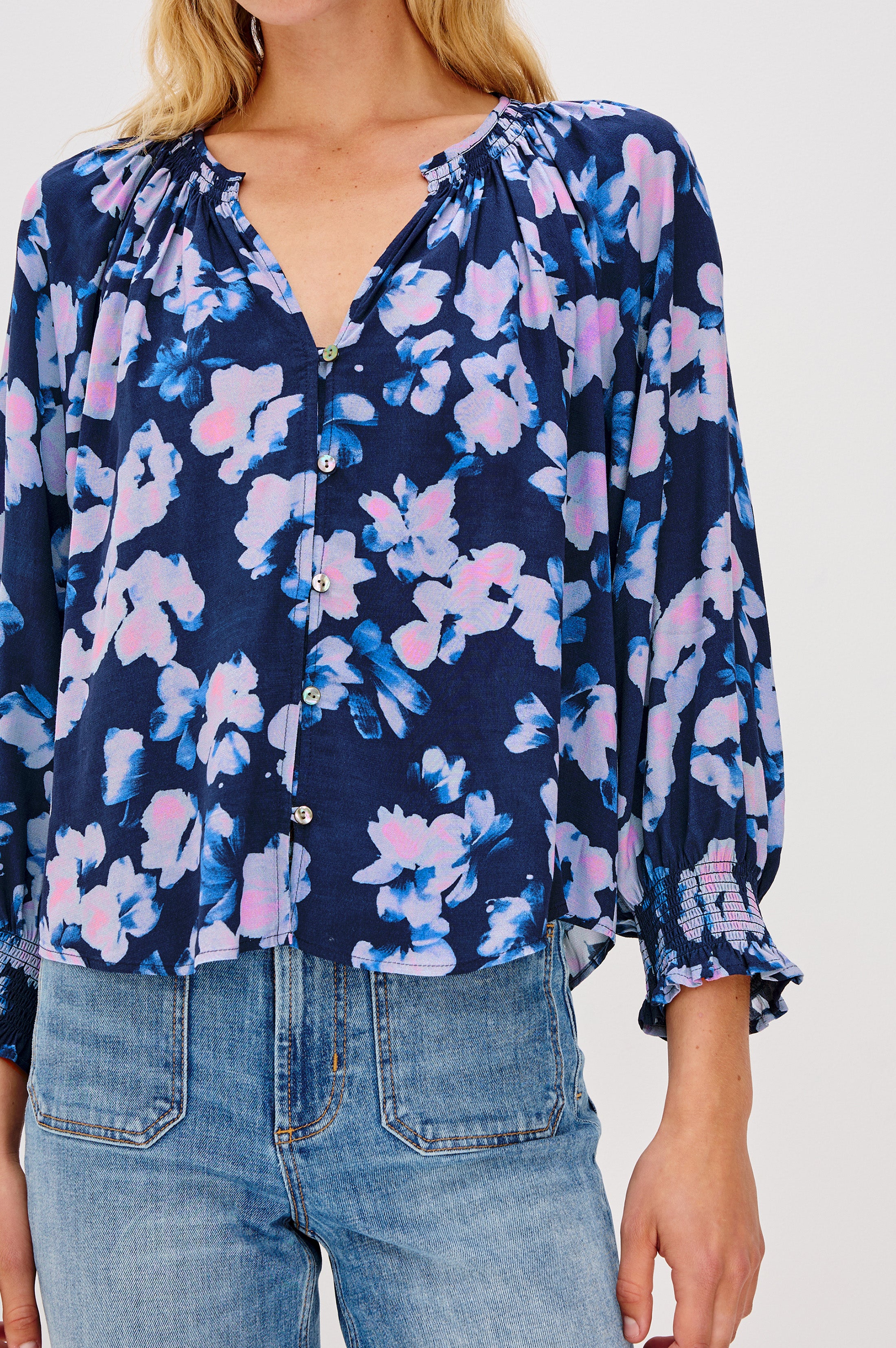 MARIAH TOP - MIDNIGHT PEONY – Rails