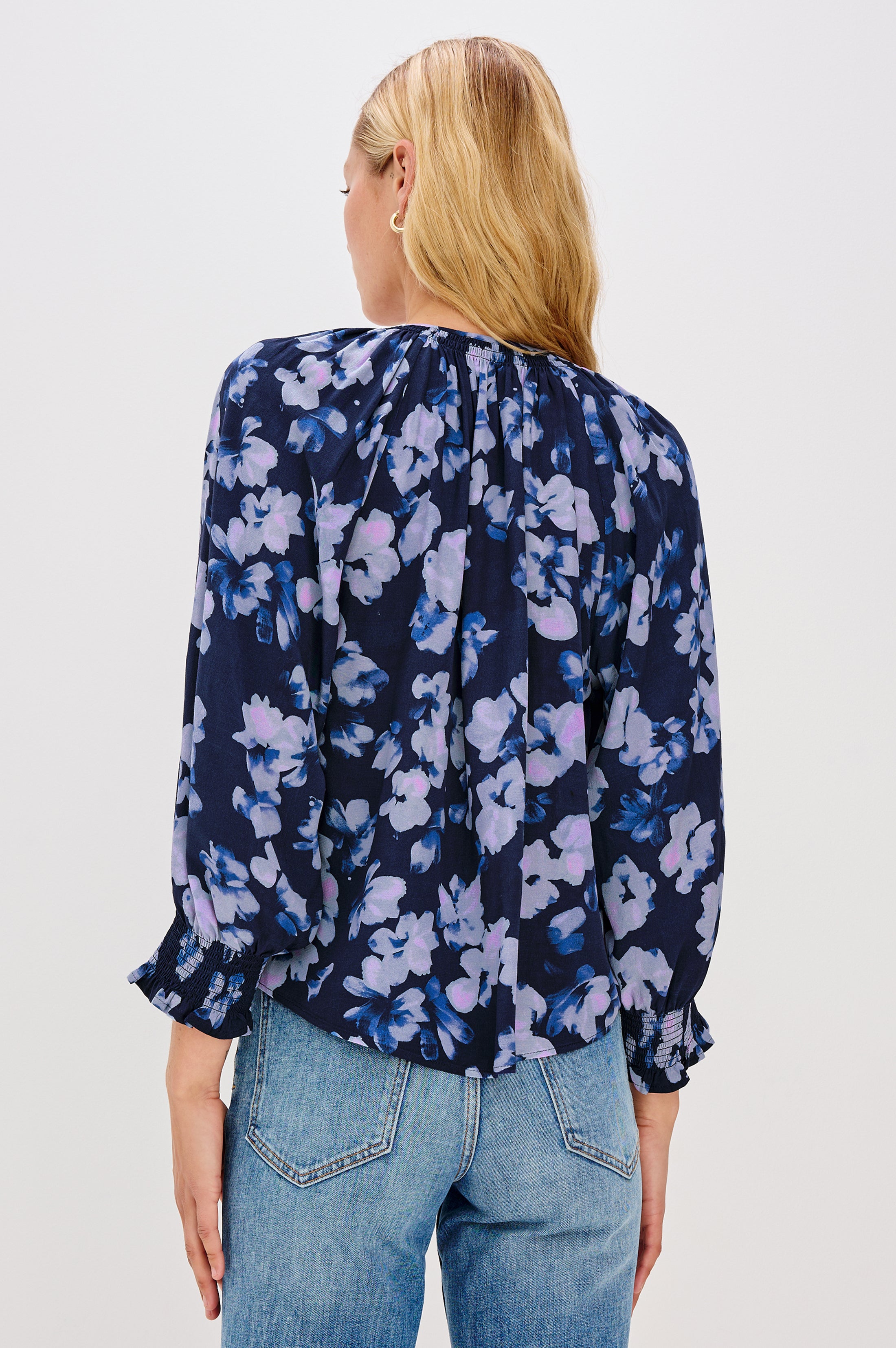 MARIAH SHIRT - MIDNIGHT PEONY – Rails