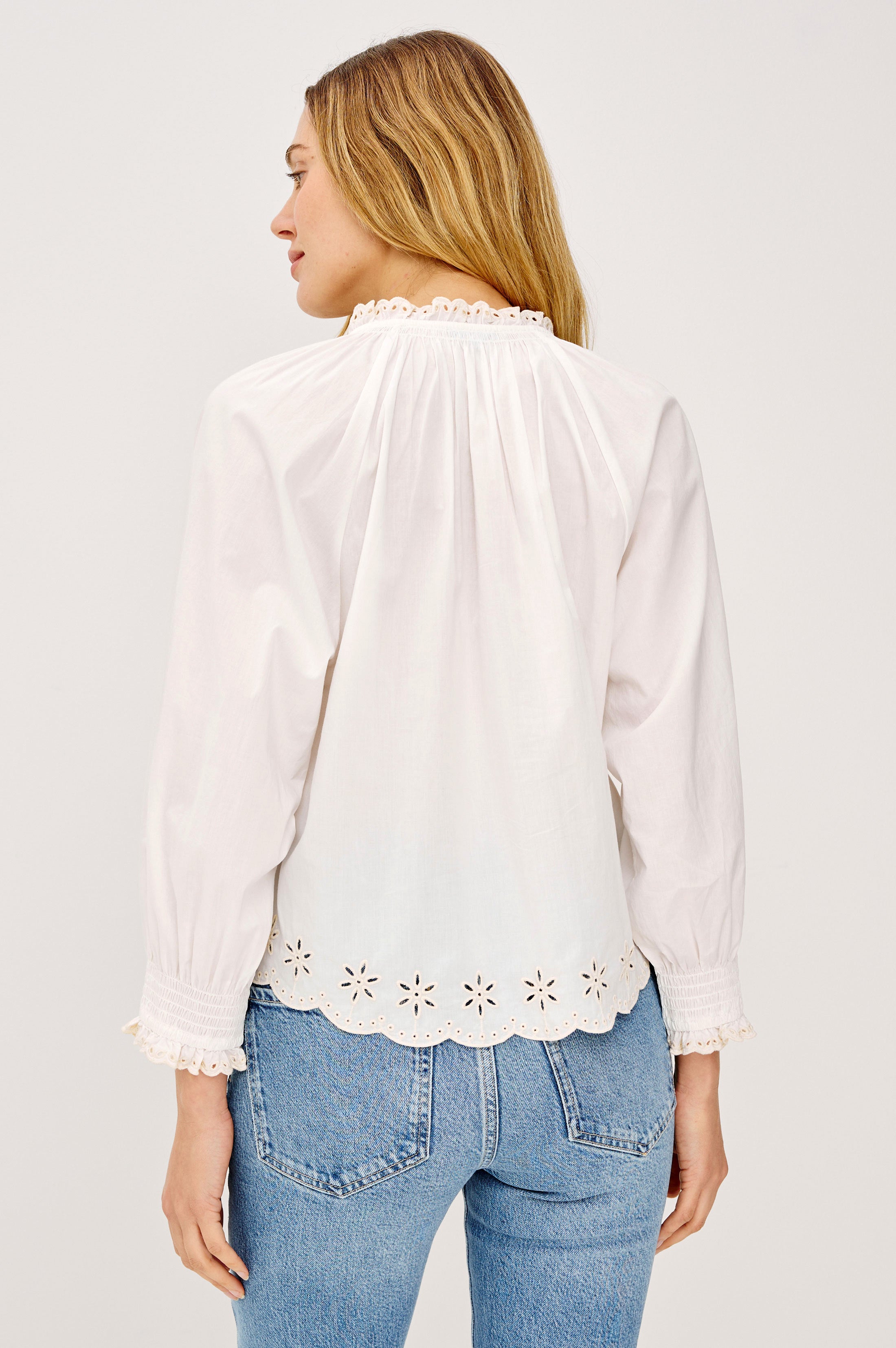 MARIAH SHIRT - OAT EMBROIDERY – Rails