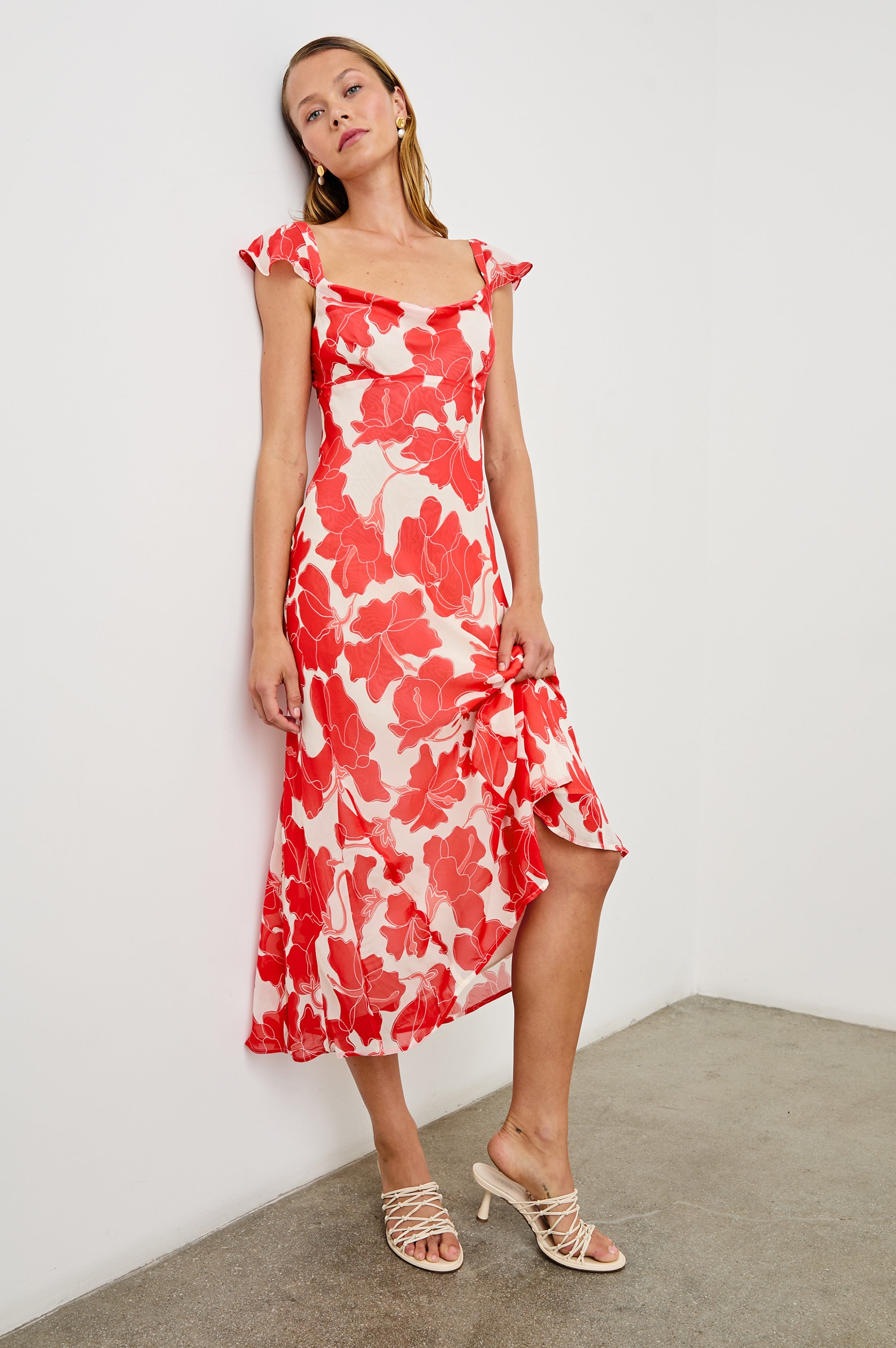 MARIGOLD DRESS - SCARLET HIBISCUS – Rails