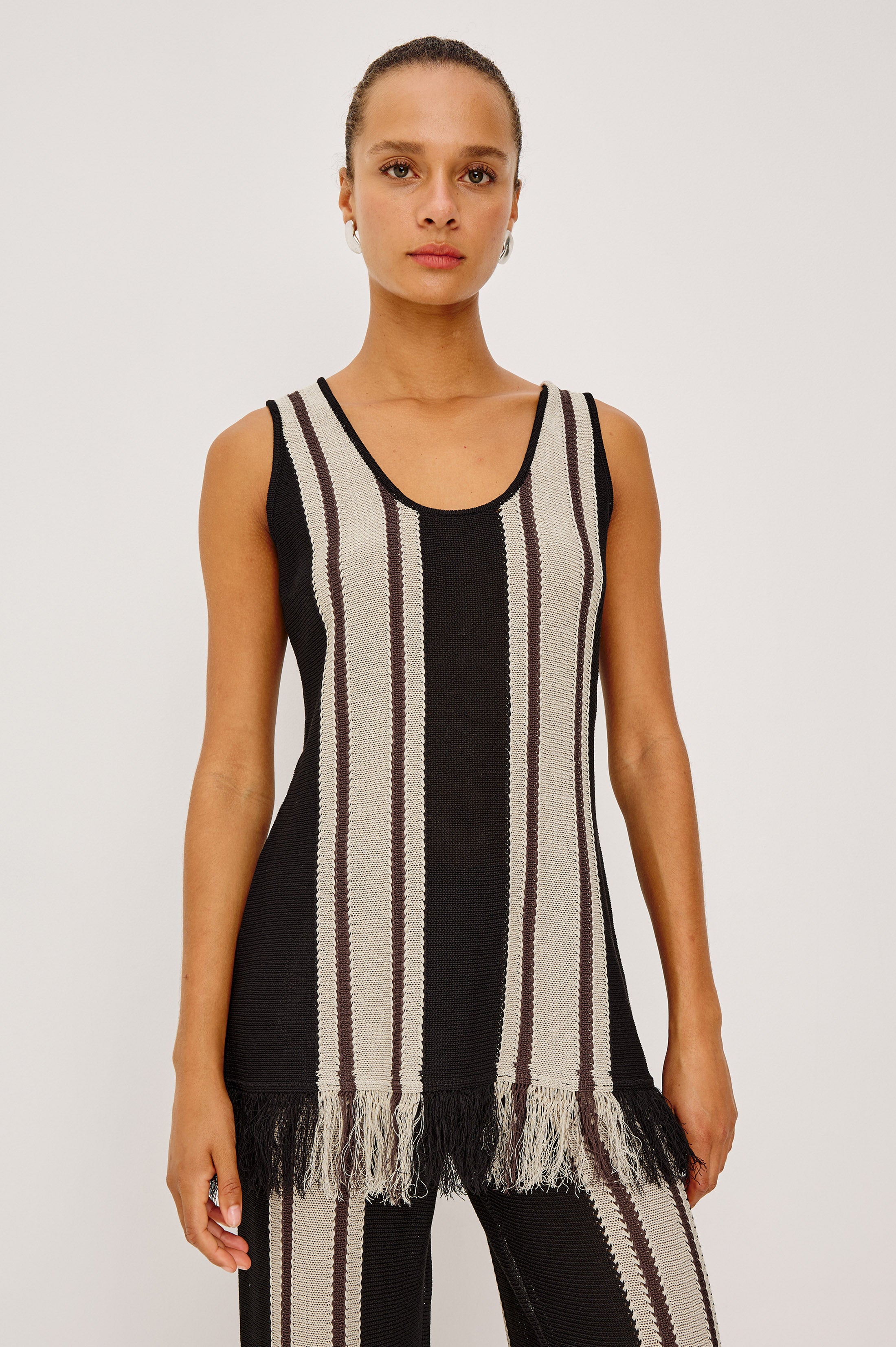 MARTINA TOP - ESPRESSO STRIPE – Rails