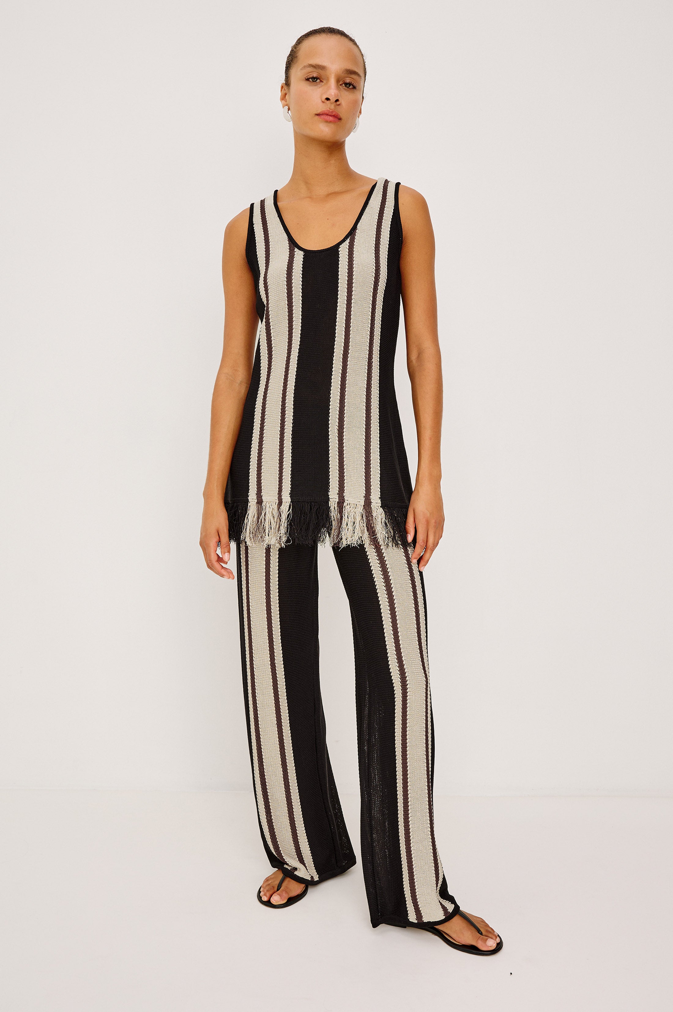 MARTINA TOP - ESPRESSO STRIPE – Rails