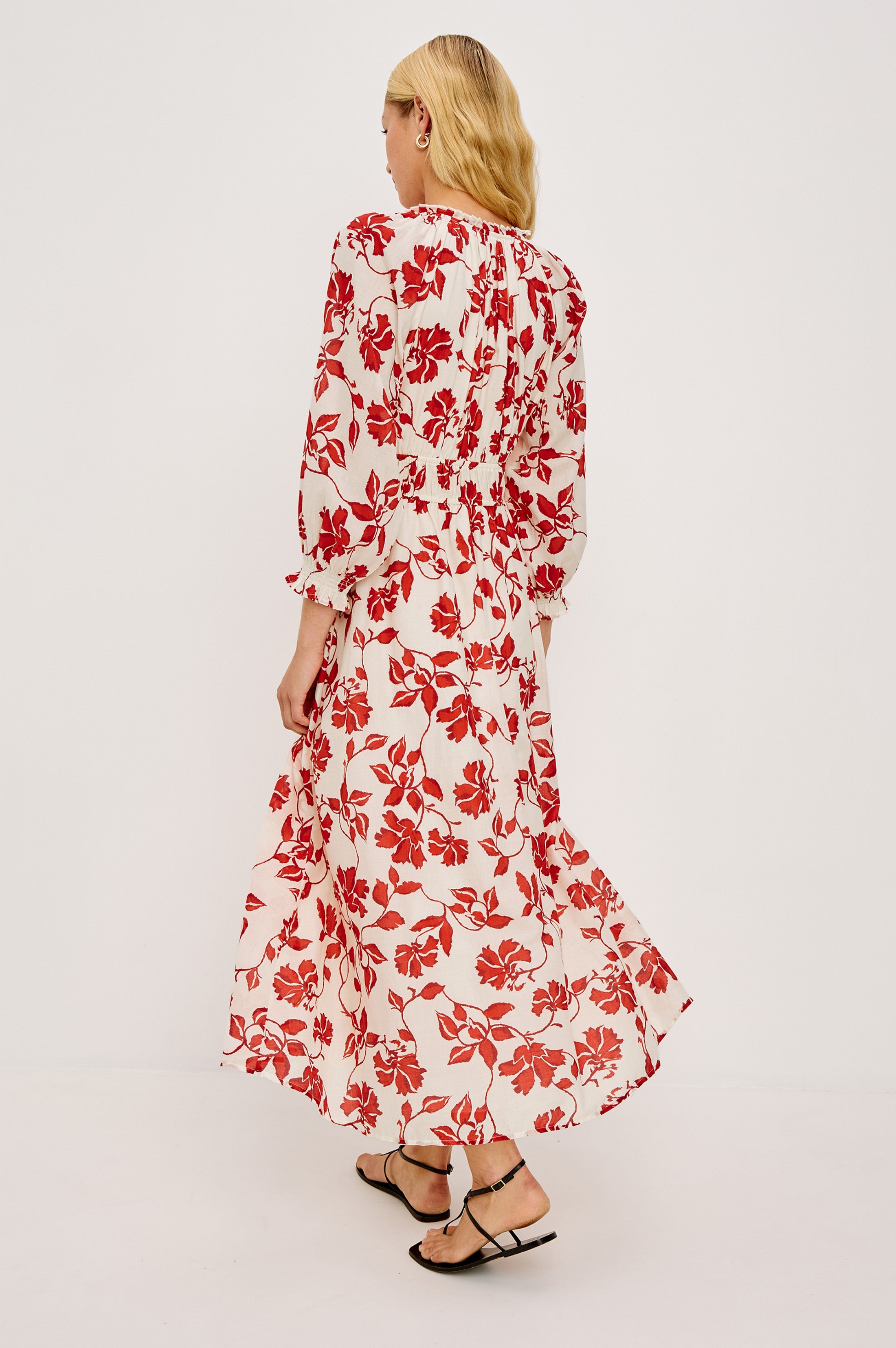 MATIA DRESS - RED JASMINE – Rails