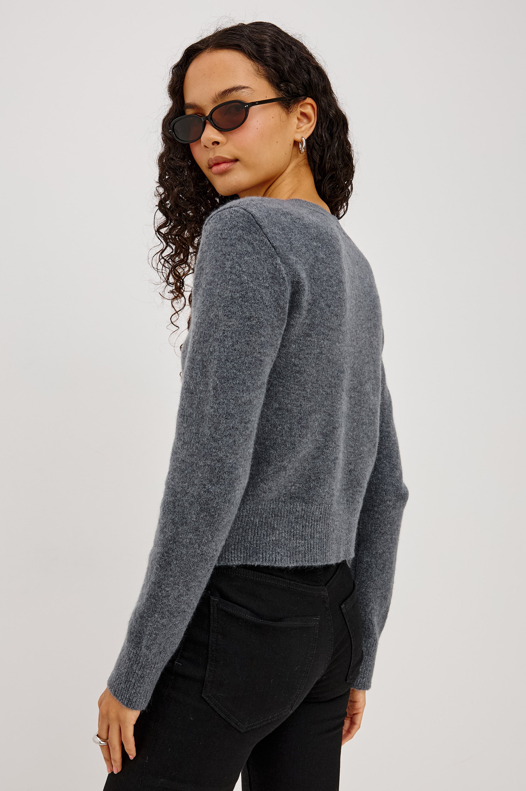 MATILDA CARDIGAN - CHARCOAL – Rails