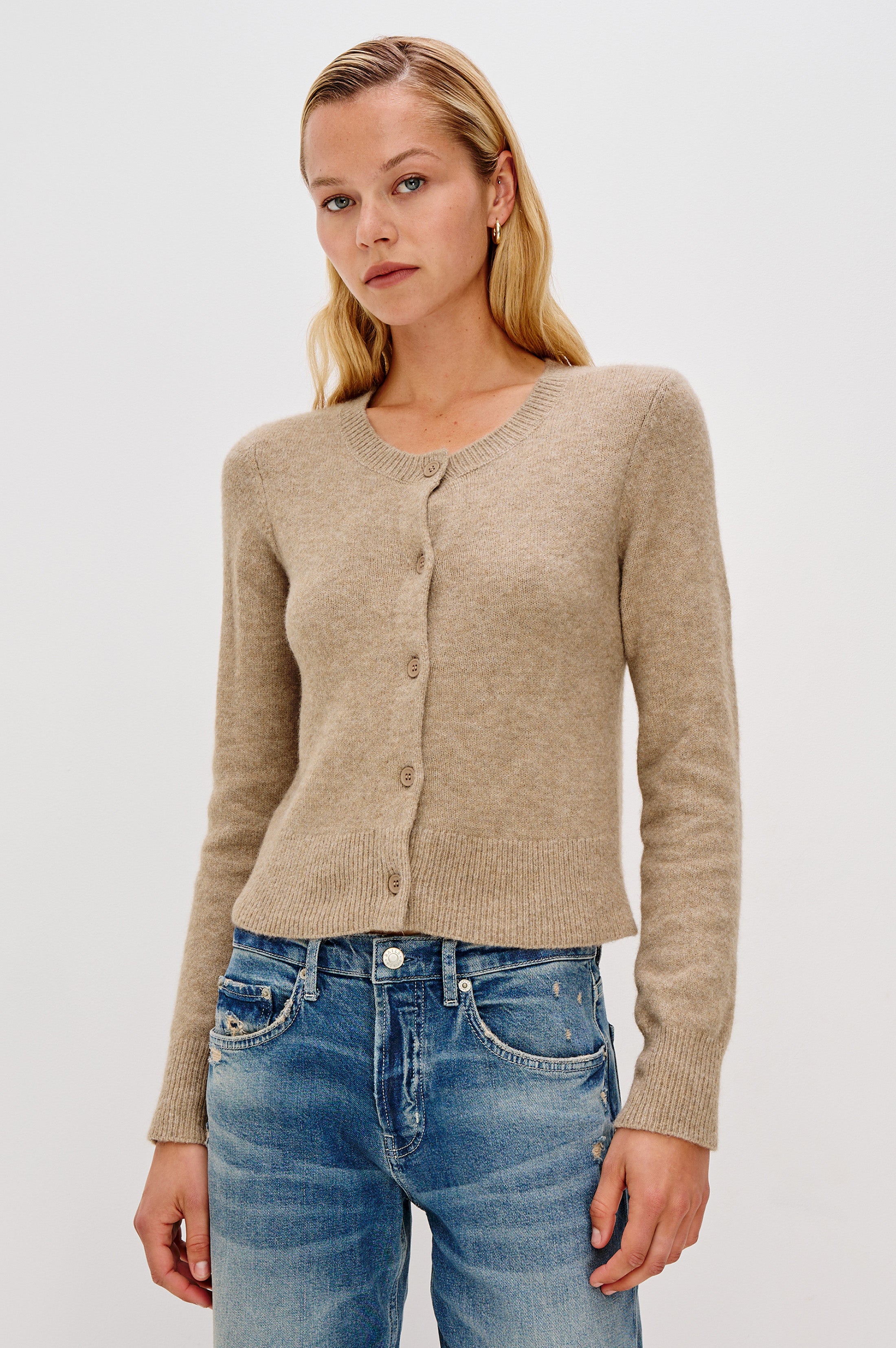 MATILDA CARDIGAN - HEATHER OAT – Rails