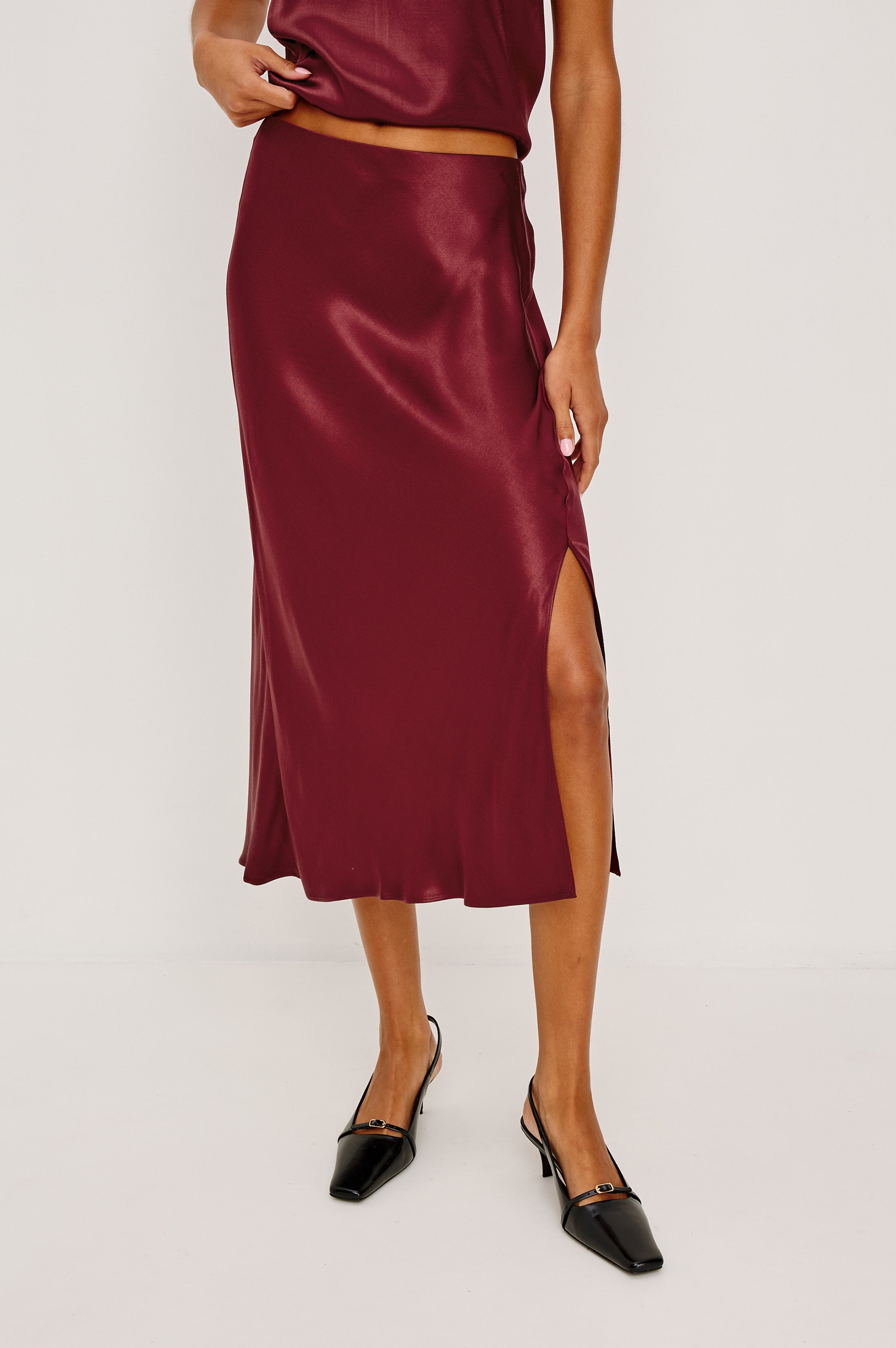 スカート maya MAYA SKIRT - GARNET – Rails