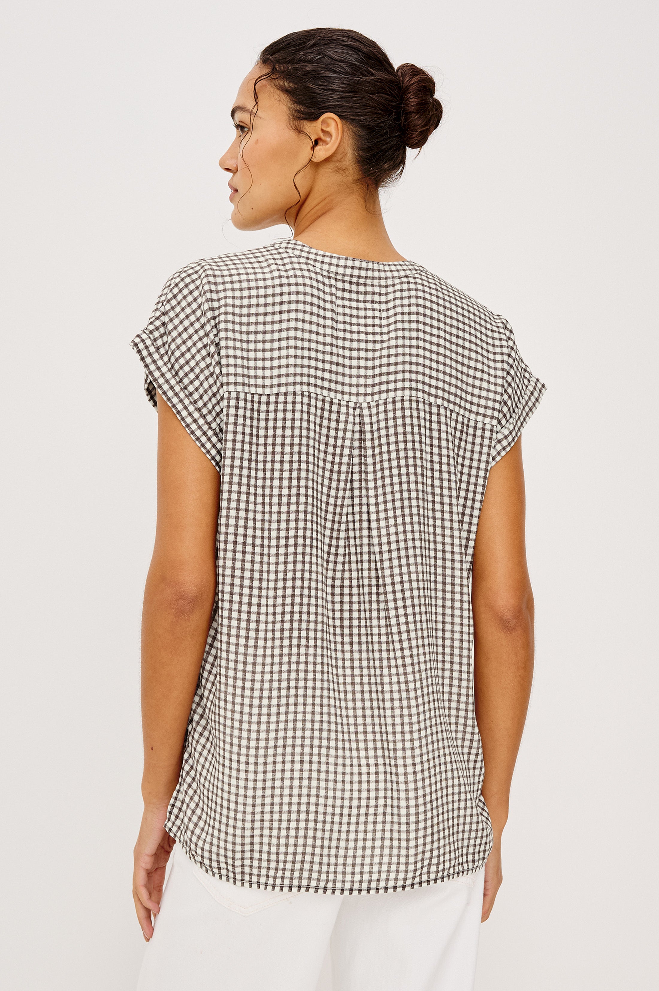 【ベージュ（27）】Hester Gingham Check SS Shirt Saturdays NYC｜Hester Gingham Check SS Shirt | Rakuten Fashion