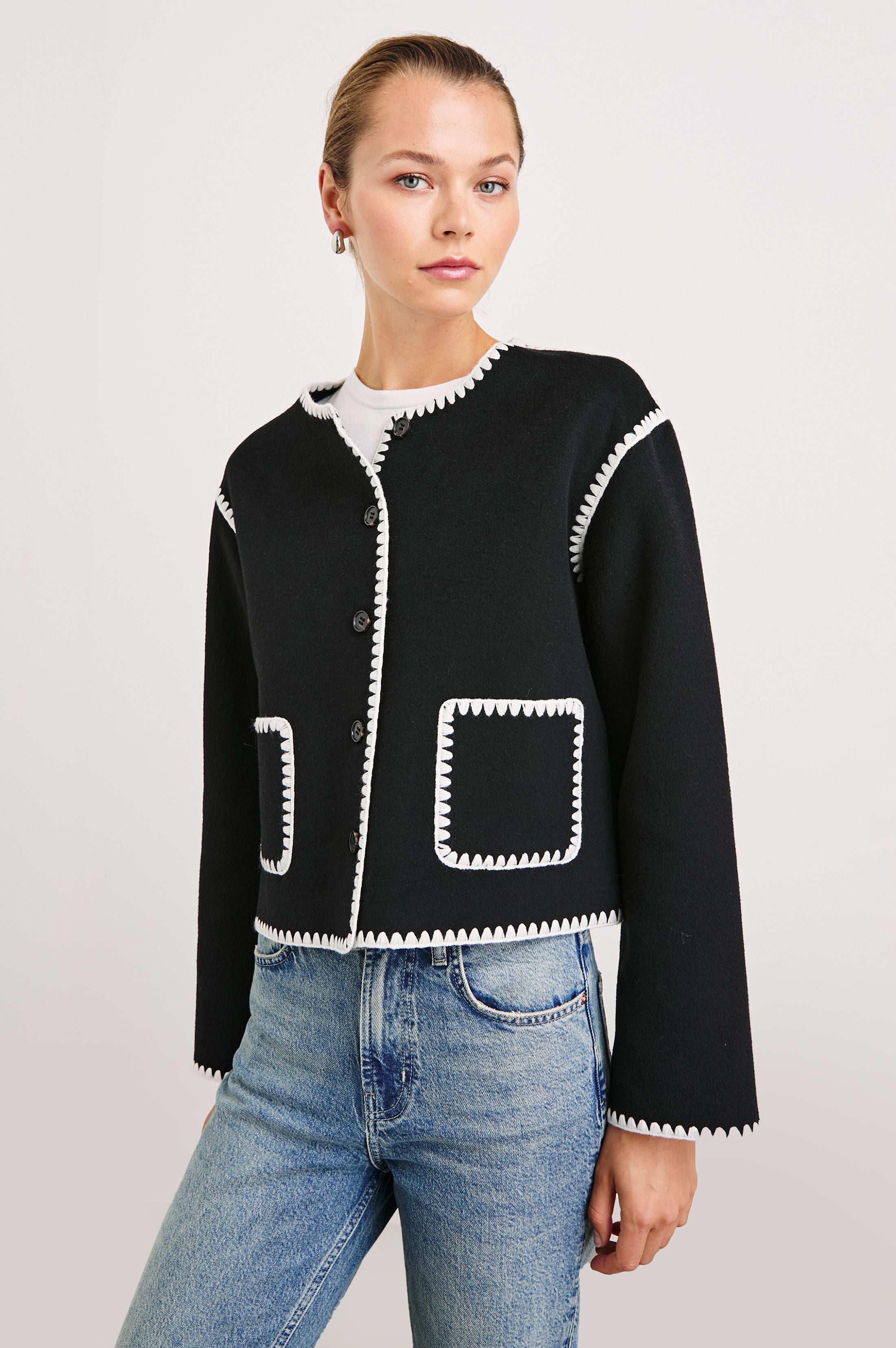MELANIE JACKET - BLACK – Rails