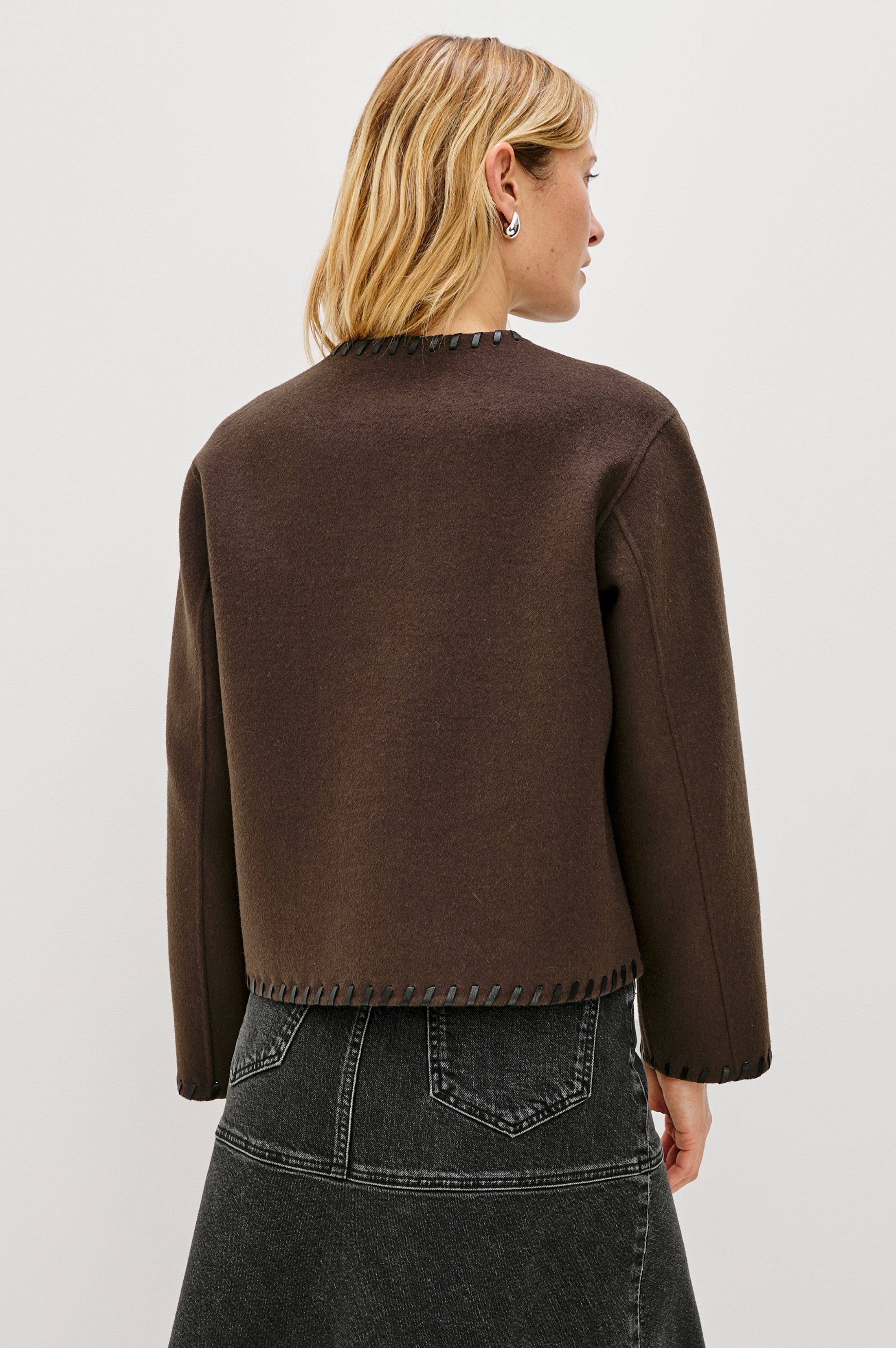 MELANIE JACKET - DARK BROWN – Rails