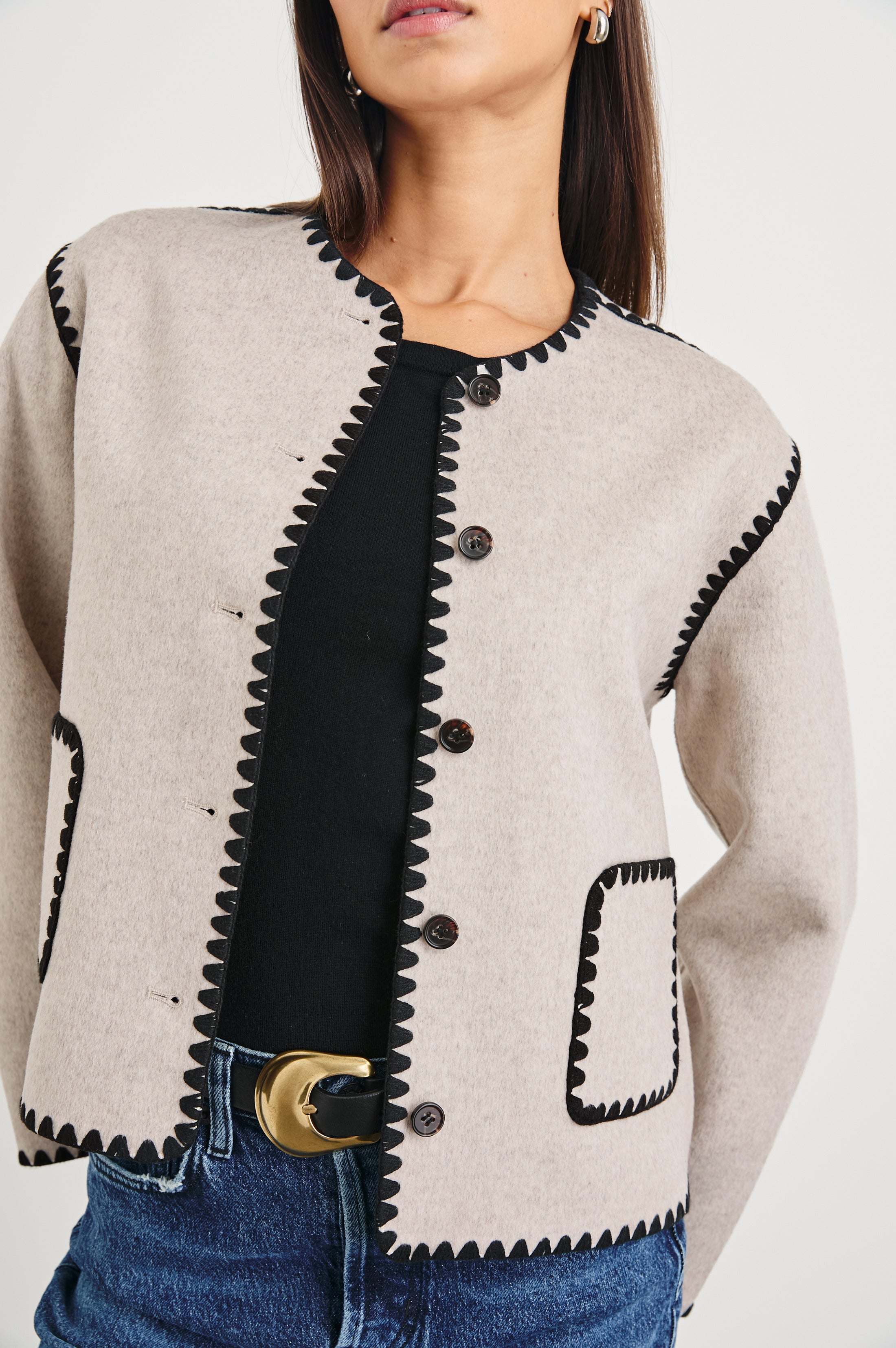 MELANIE JACKET - OATMEAL – Rails