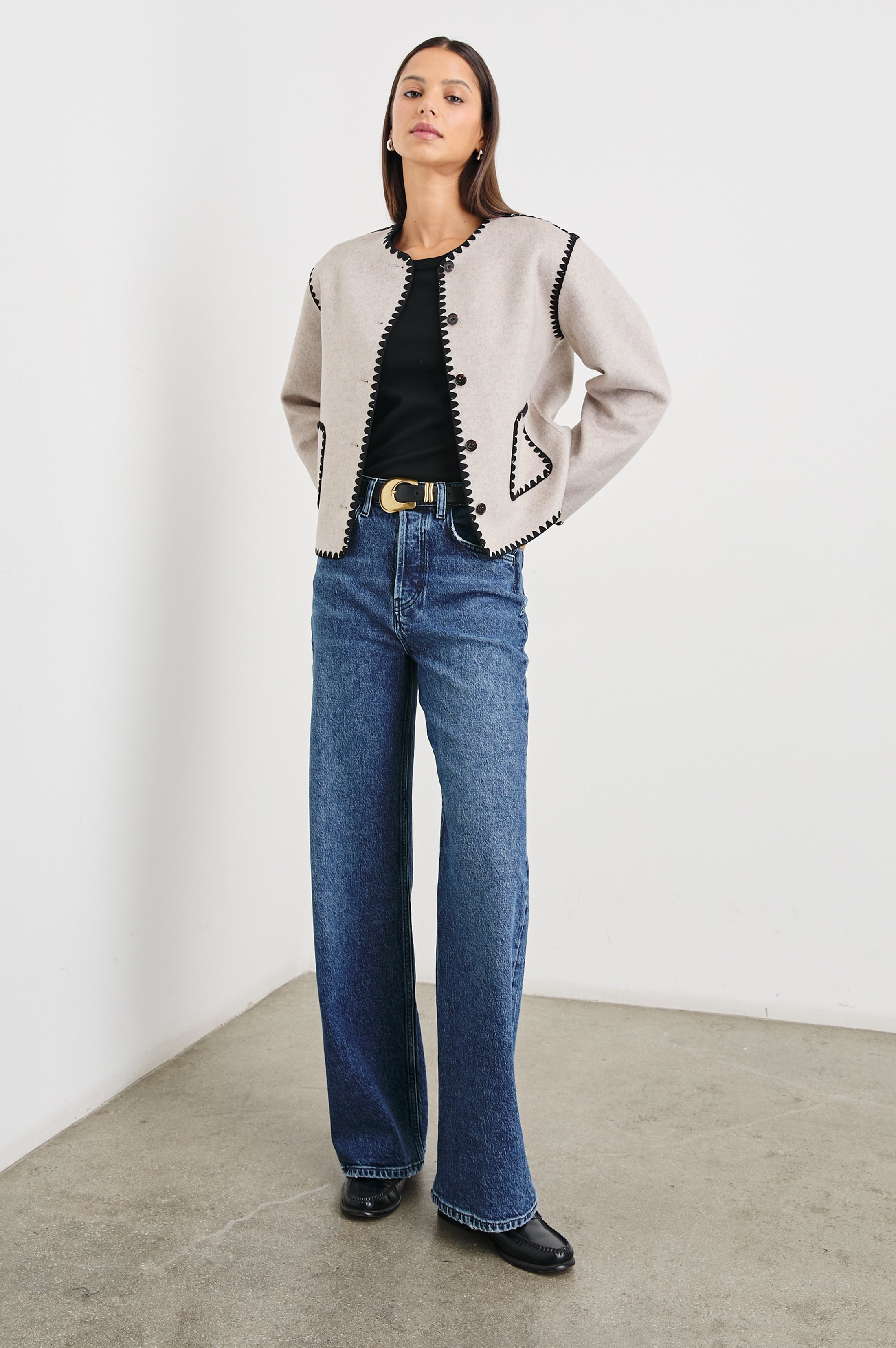 MELANIE JACKET - OATMEAL – Rails