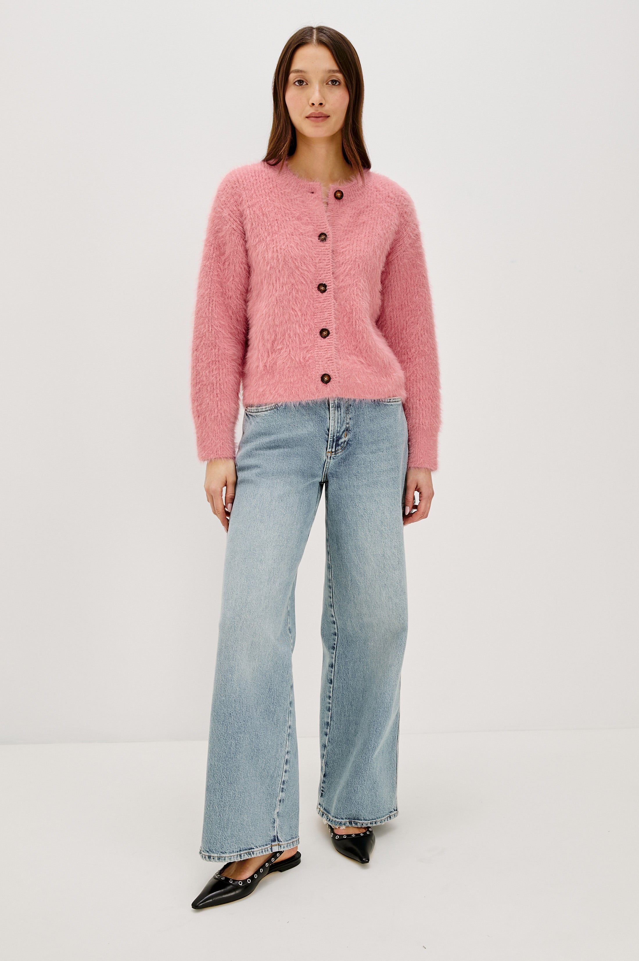 MELO CARDIGAN - HEATHER PINK – Rails