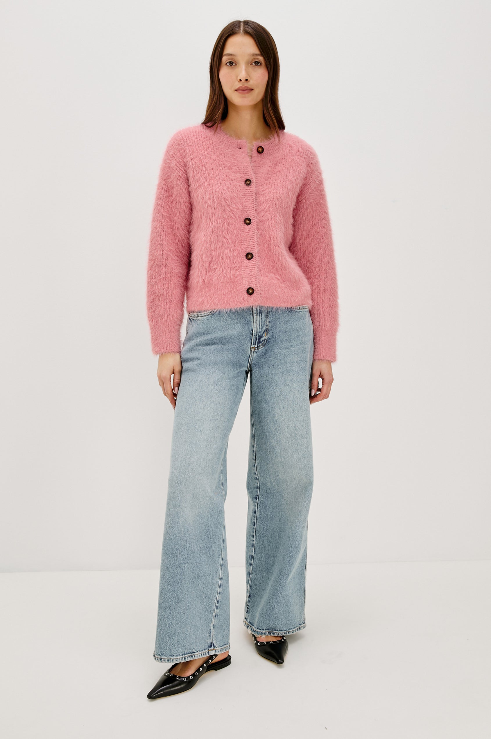 MELO CARDIGAN - HEATHER PINK
