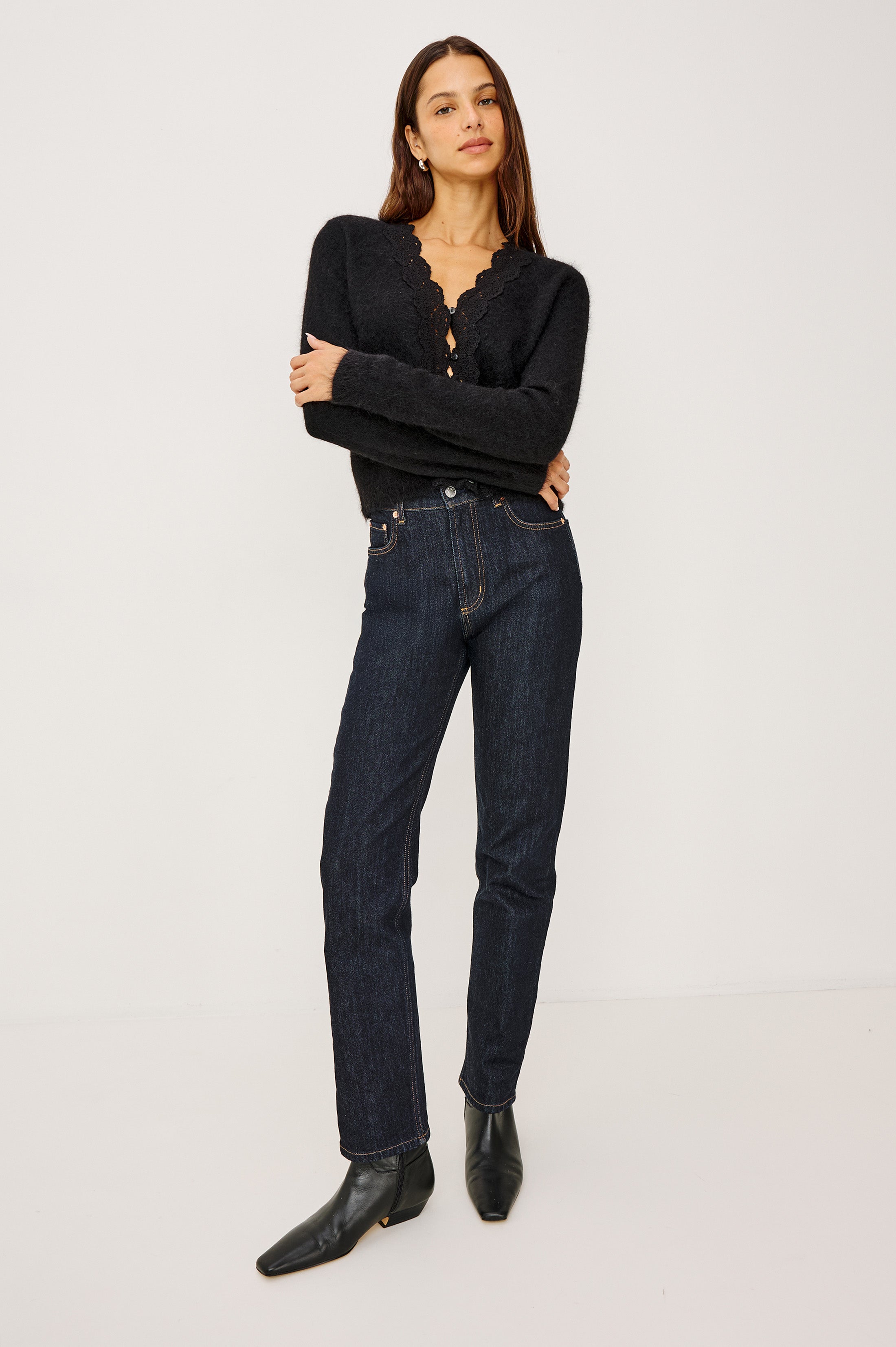 MER CARDIGAN - BLACK – Rails