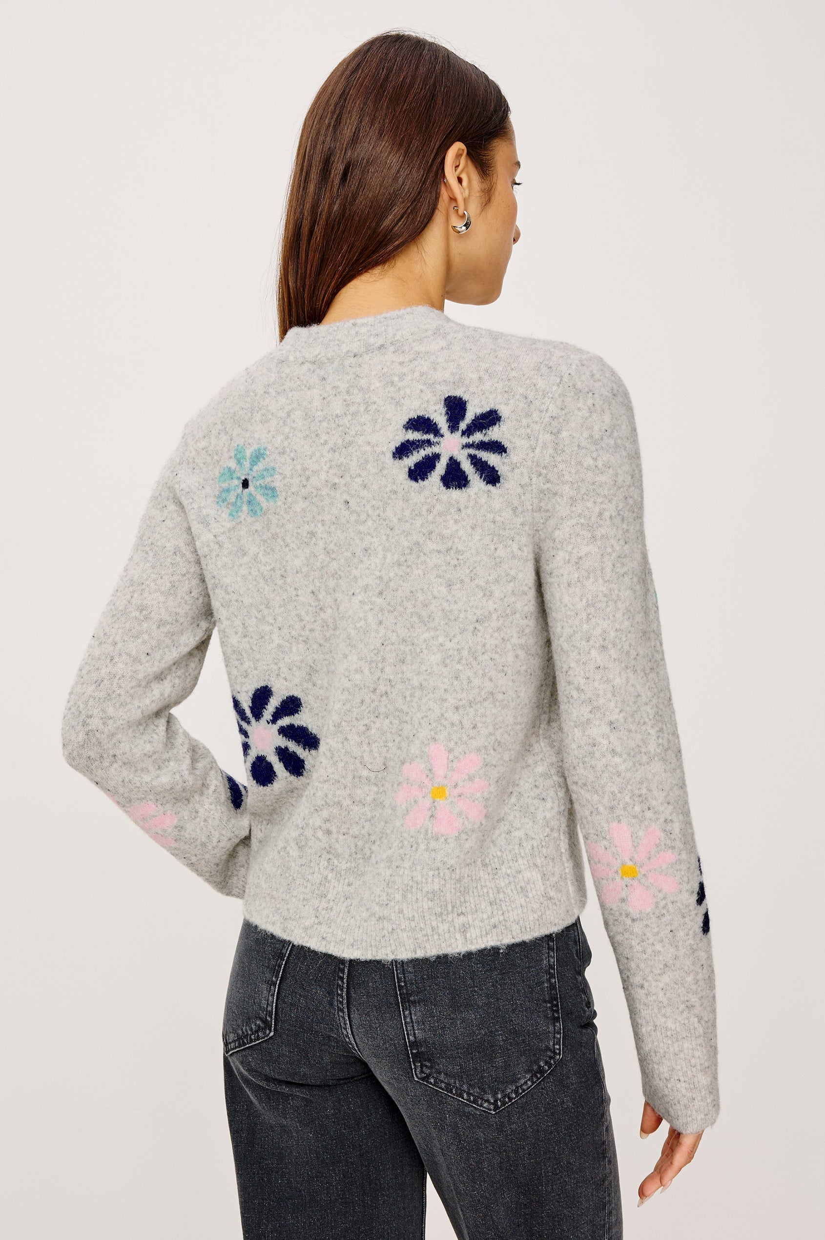 MILLIE CARDIGAN - GREY MULTI