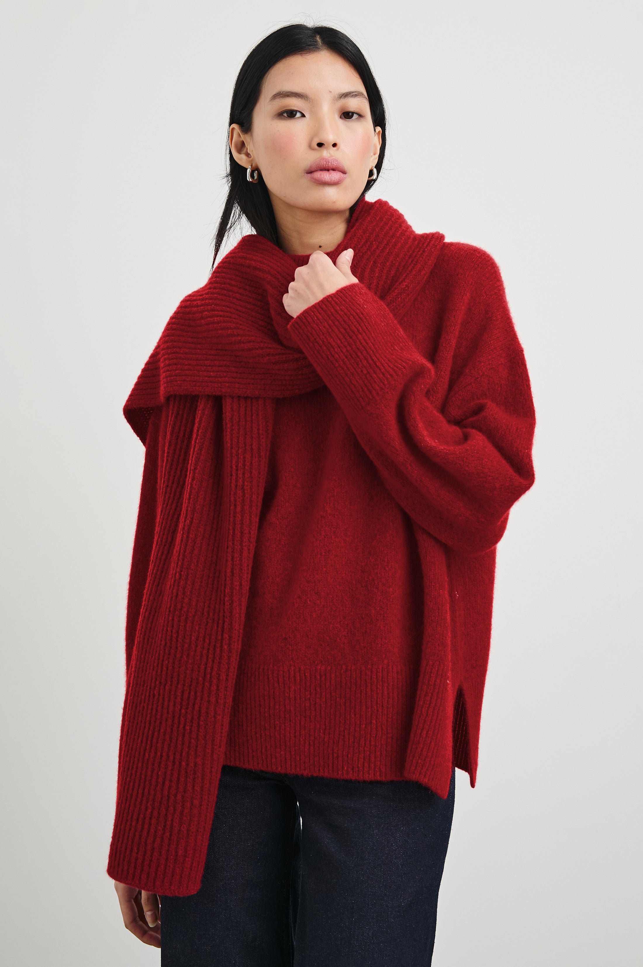 MIRANDA SWEATER - MERLOT – Rails