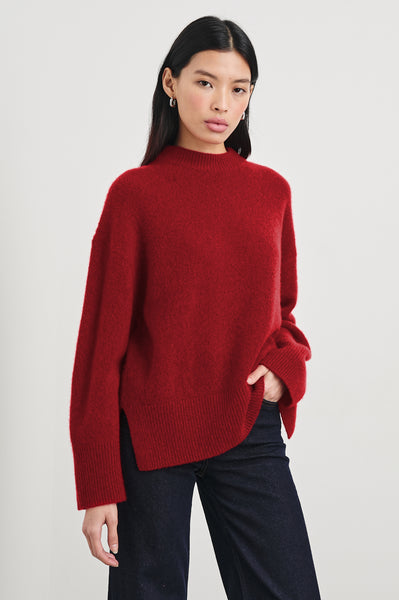 MIRANDA SWEATER - MERLOT – Rails