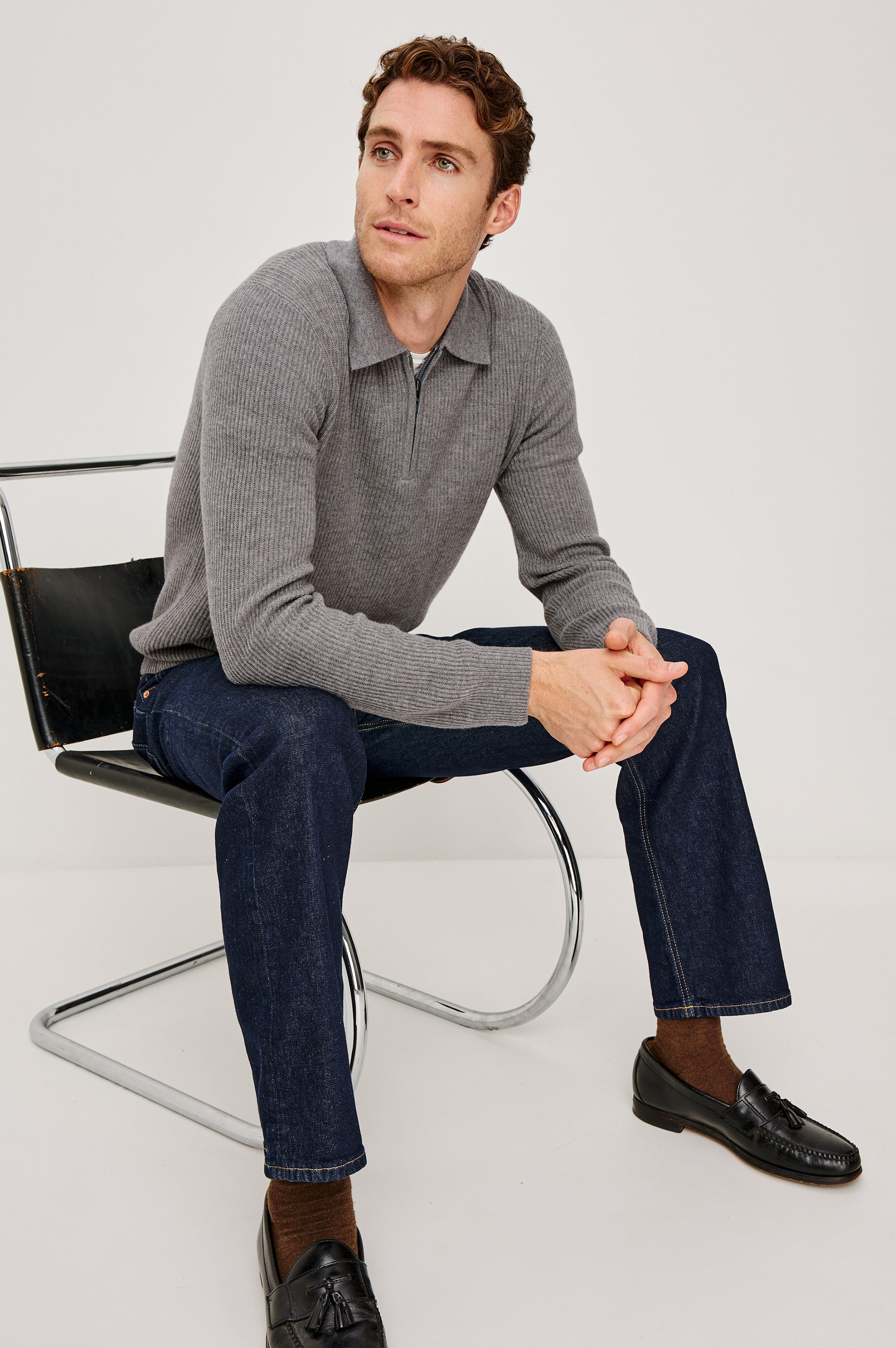 MONTY QUARTER ZIP - FINCH – Rails