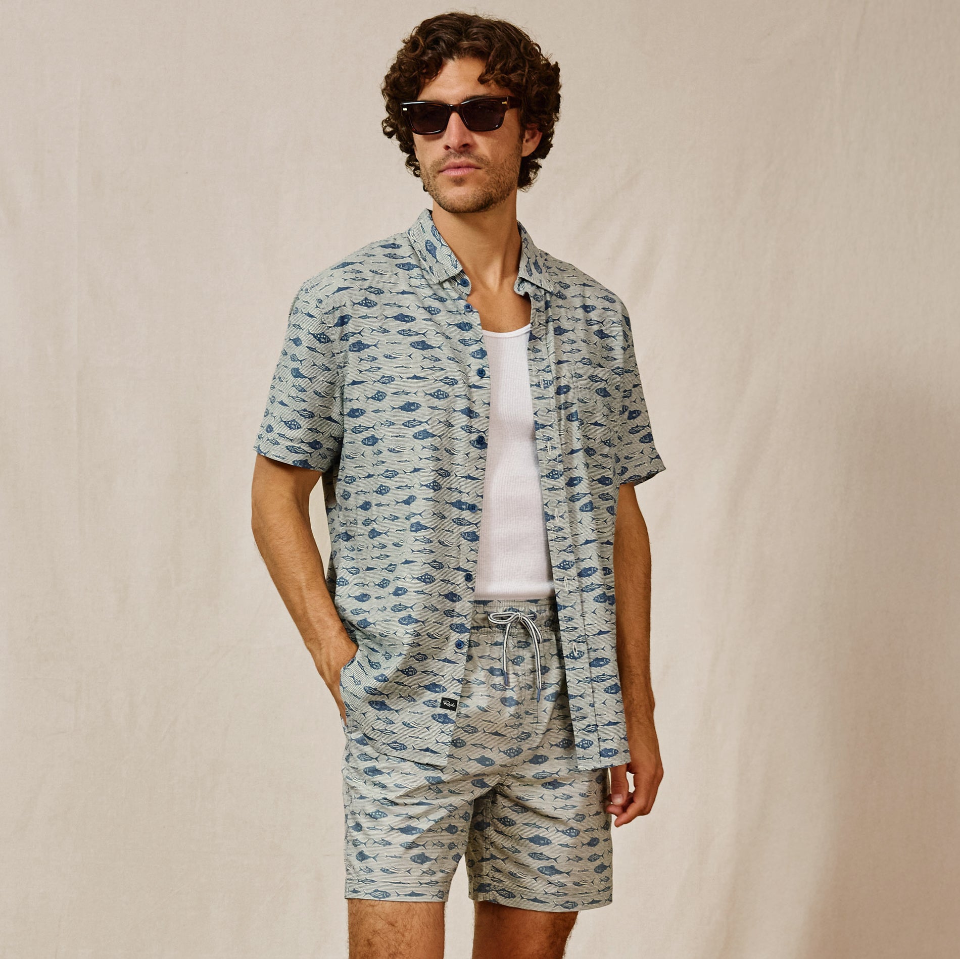 Man in a matching set 