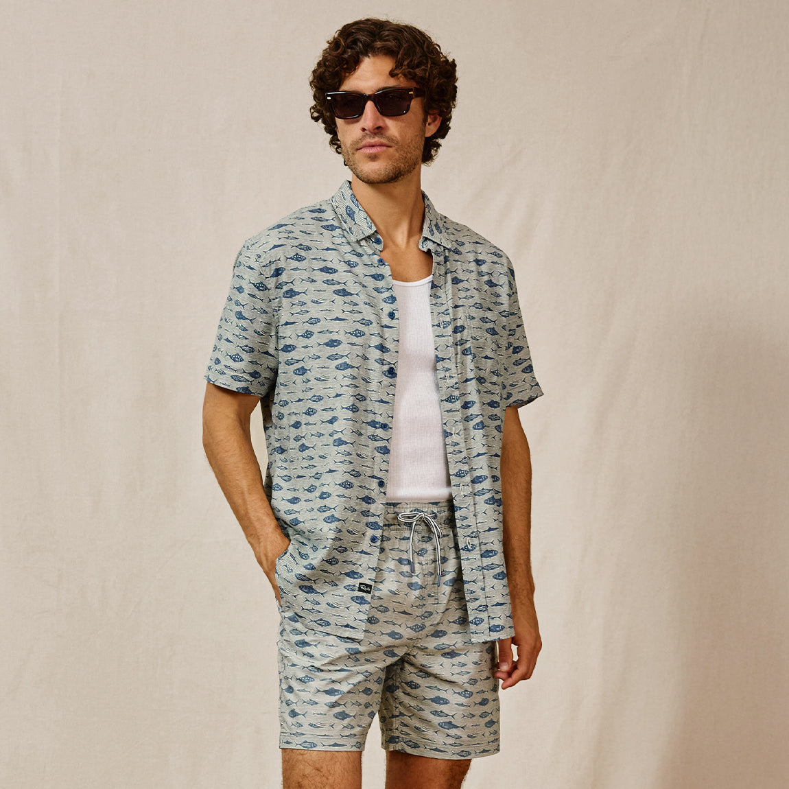 Man in a matching set 