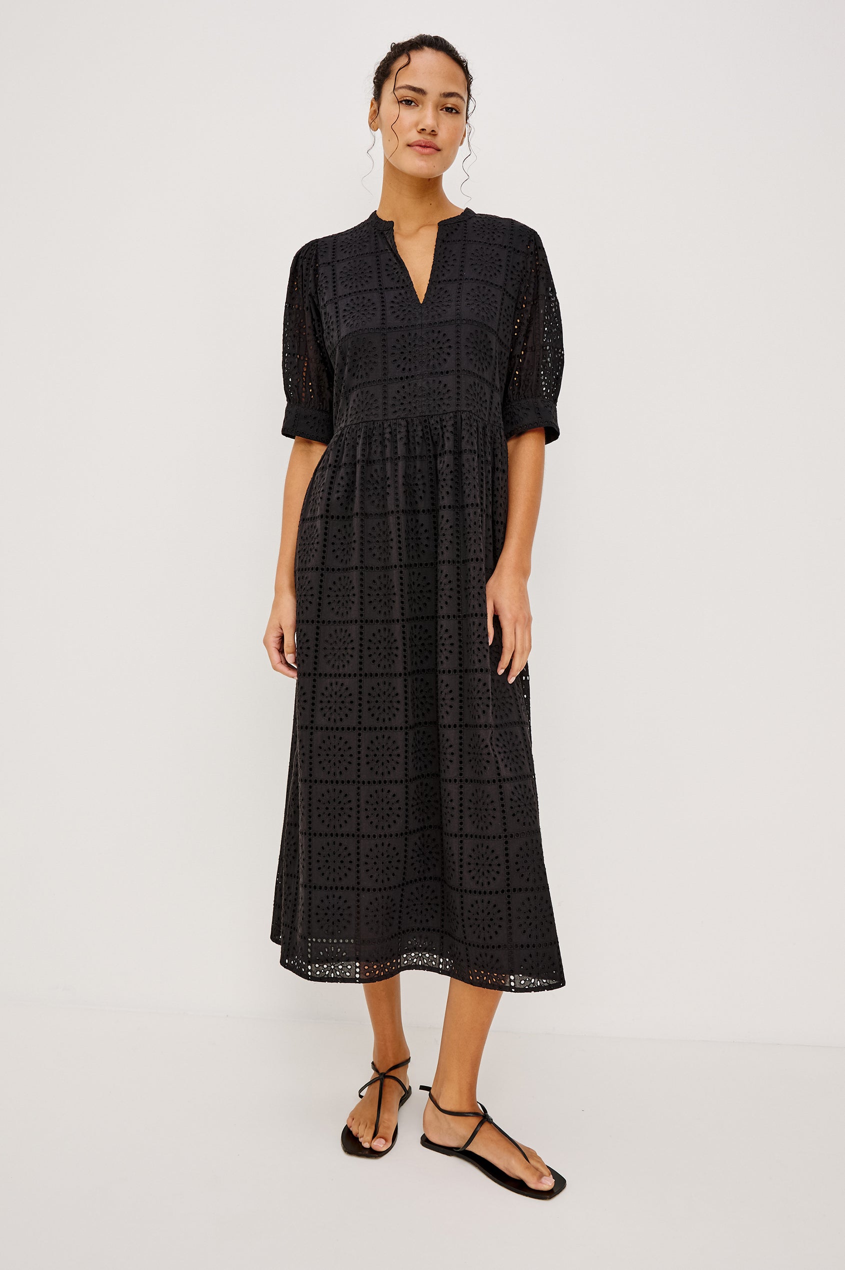 grid lace dress Innovare Denim Ilargi Halter Neck Bow Sequin Maxi Dress, S