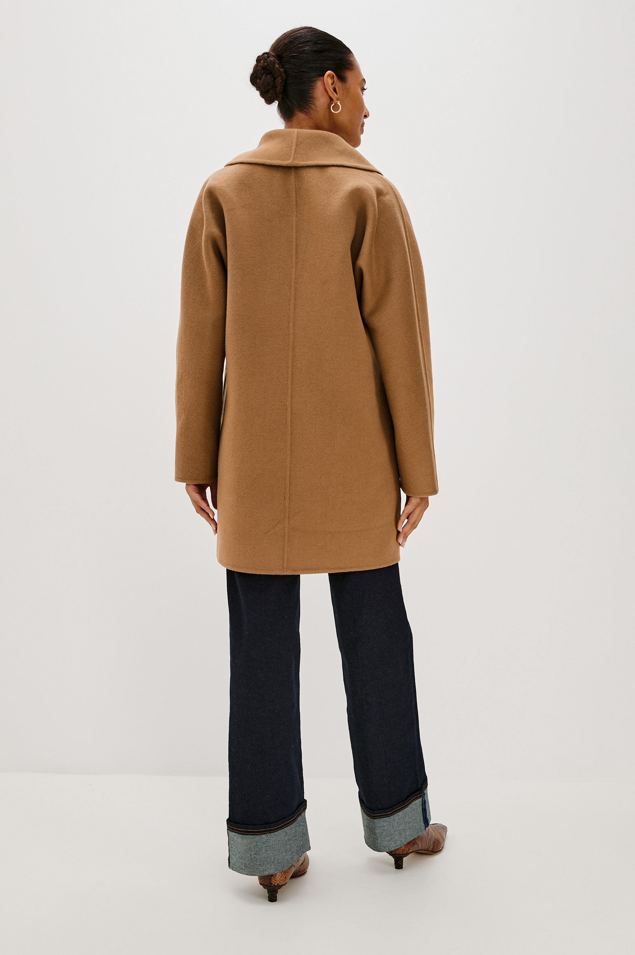ジャケット・アウター argue COTTON NYLON M-65 HALF COAT/CAMEL Traditional Fit Camel Hair Twill 1818 Sport Coat