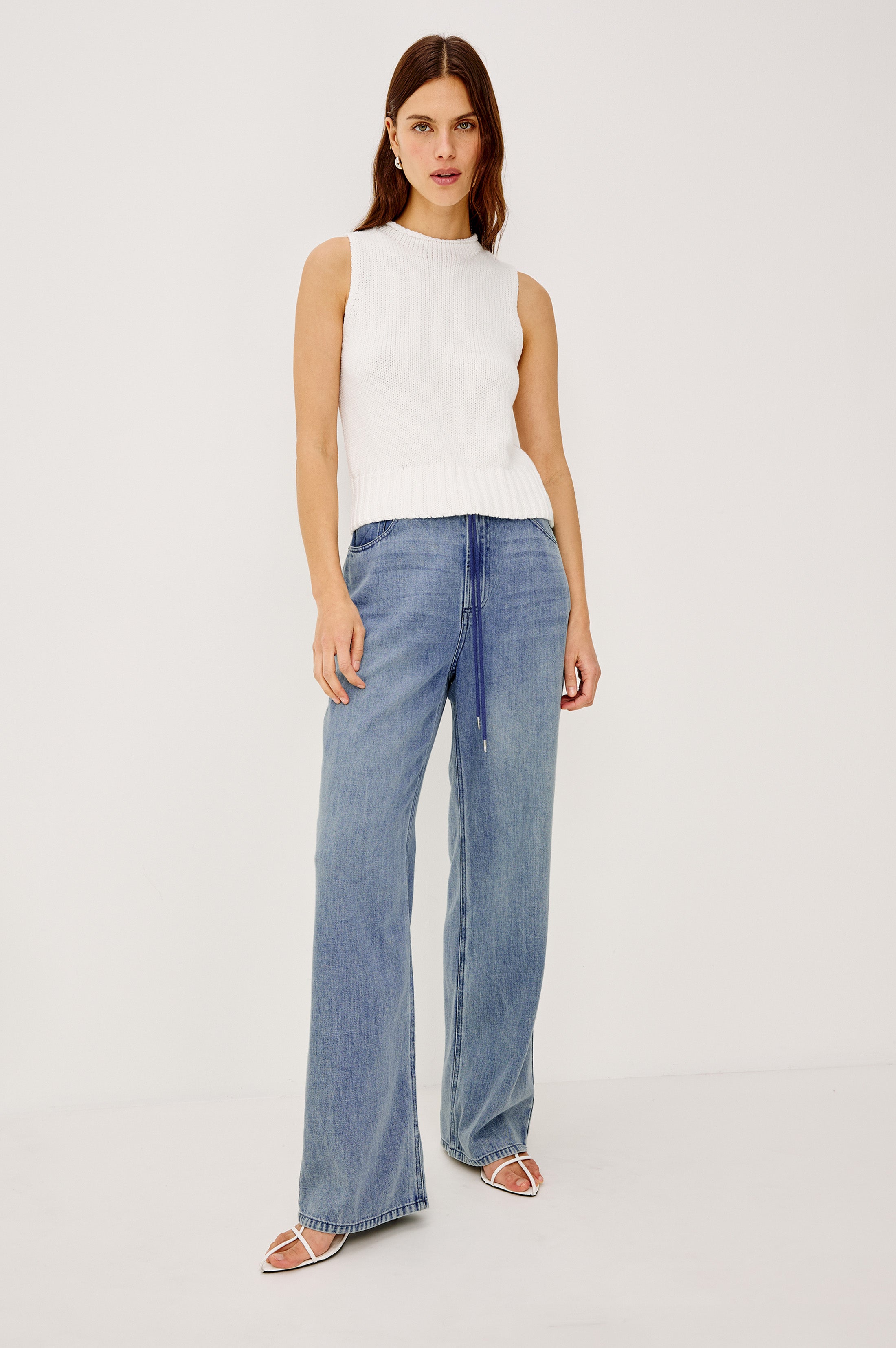 【L】 CRAY TOKYO ブルー ドローストリング リワークデニム NORMANDIE PANT - ANTIQUE BLUE – Rails
