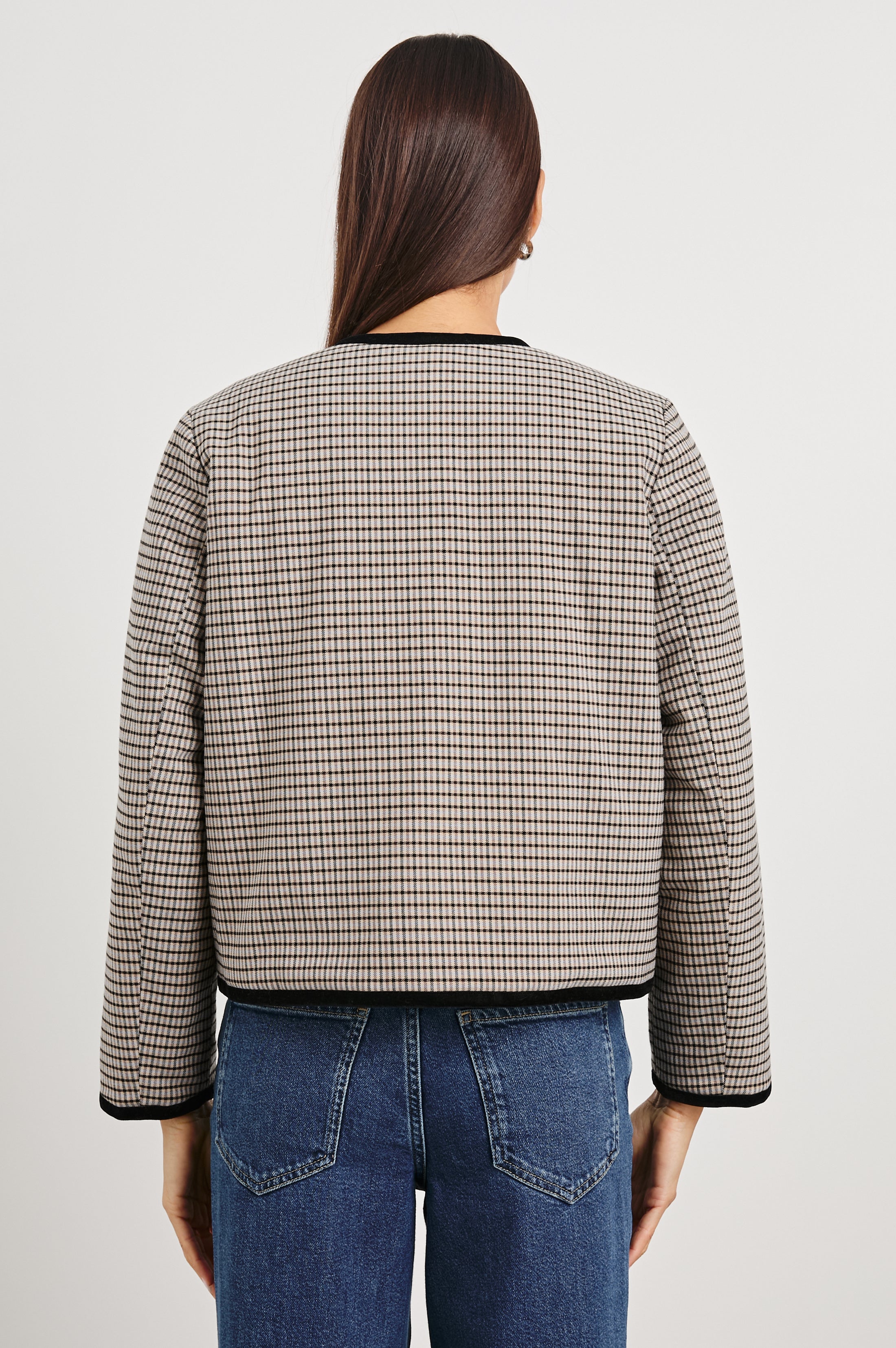NOTA JACKET - ICE TAUPE MINI CHECK – Rails