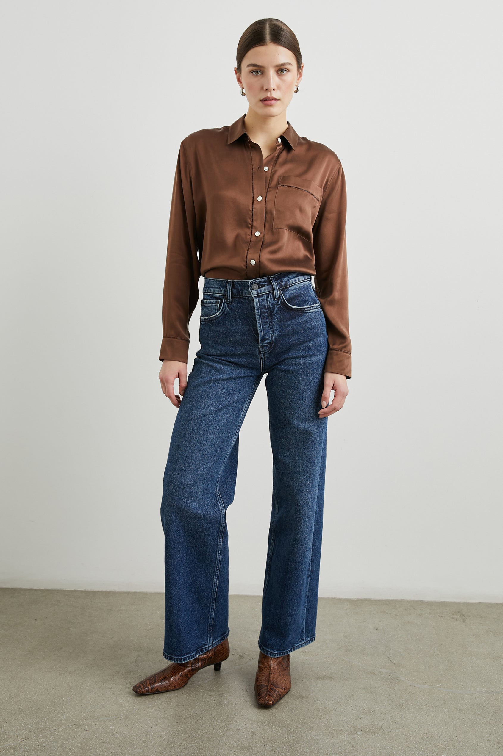 women's brown dress shirt Women's brown solid Dress Shirts