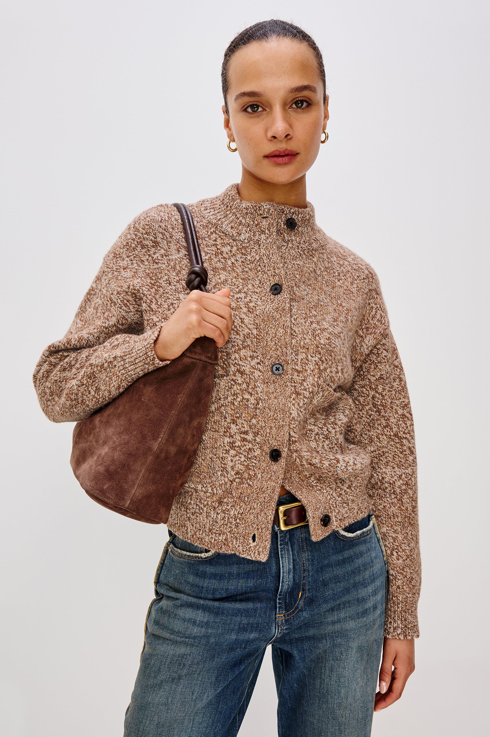 OLVERA SWEATER - UMBER MARL