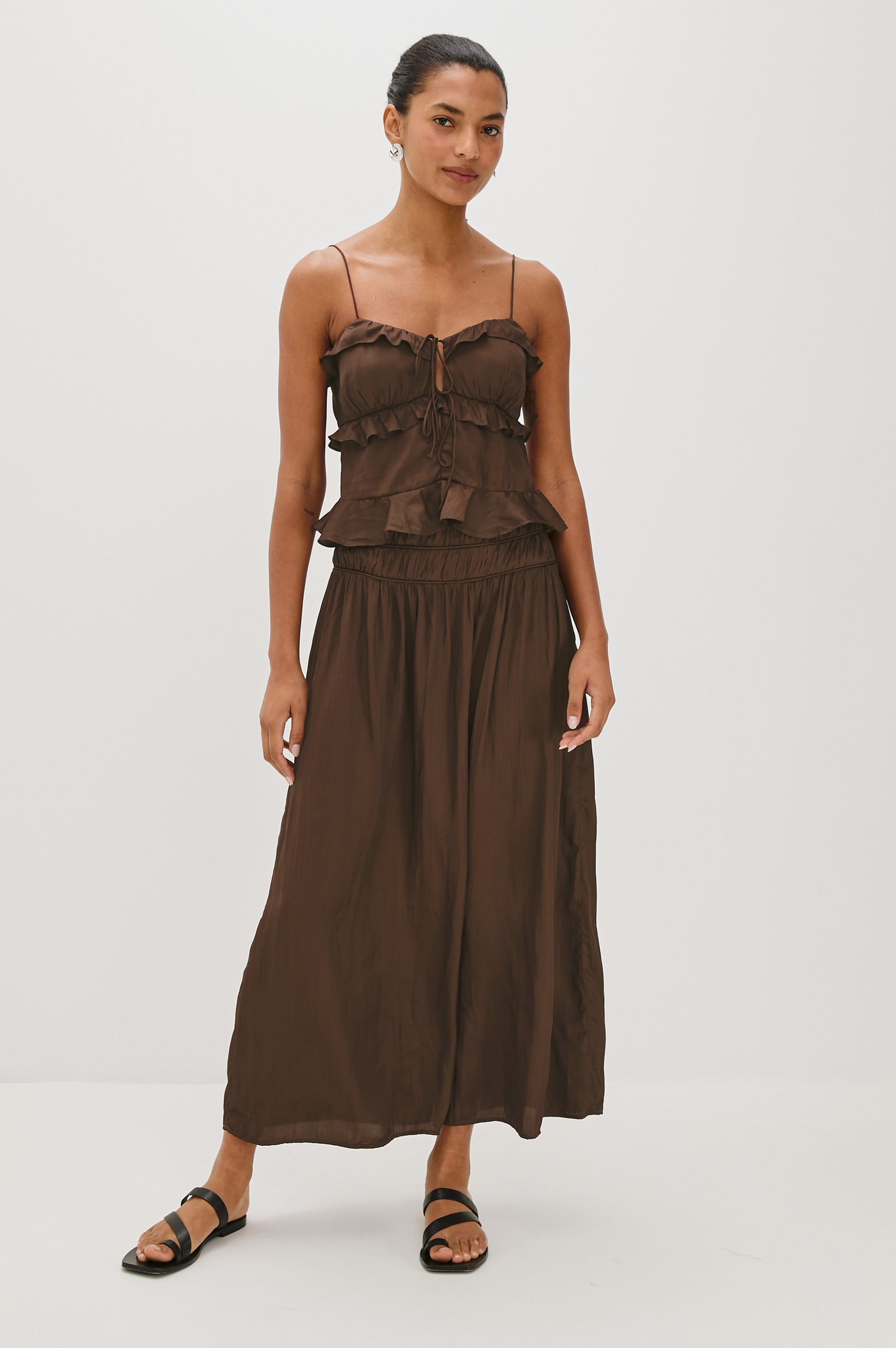 NARA SKIRT - ESPRESSO