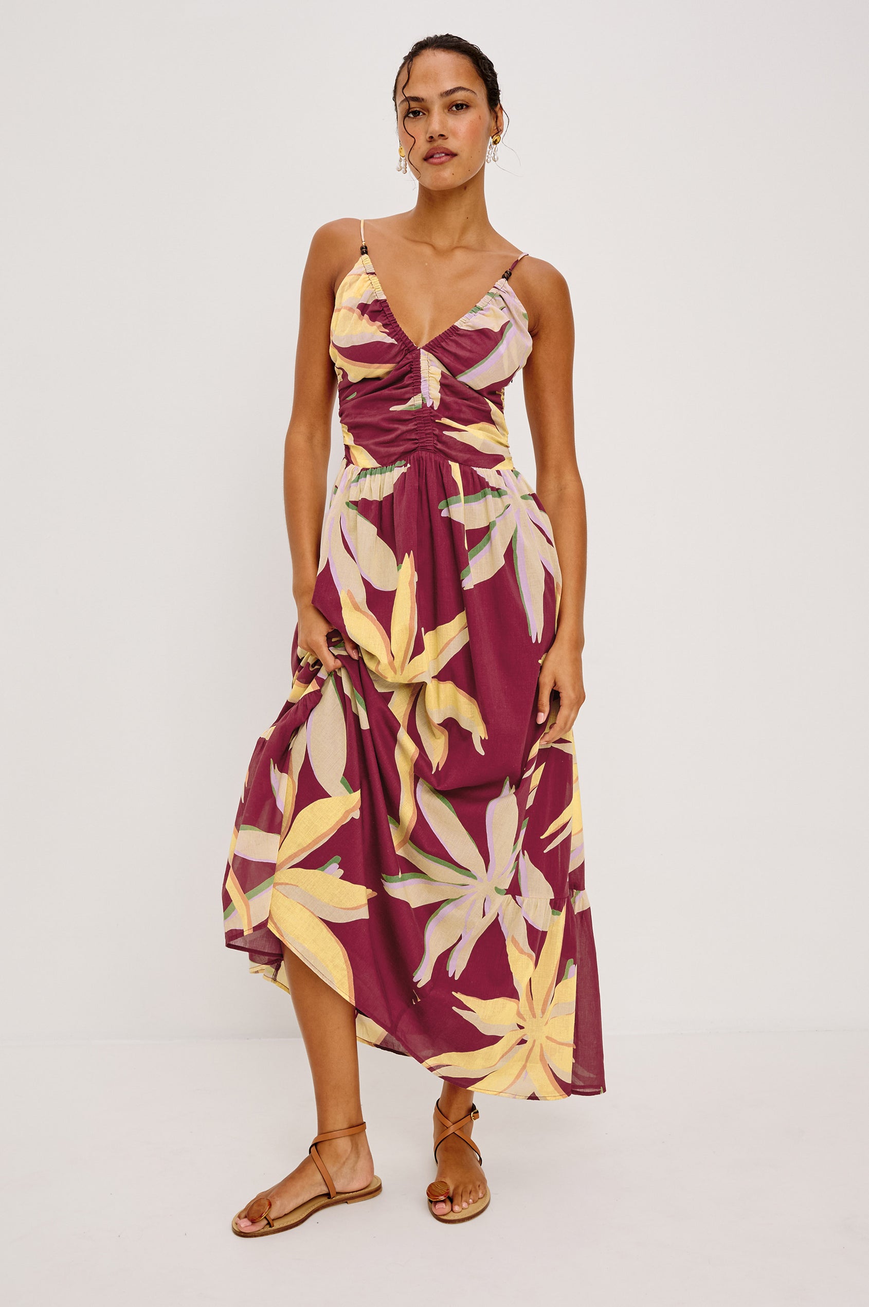 Rails Palm Dress in Red Palma L / Red Palma