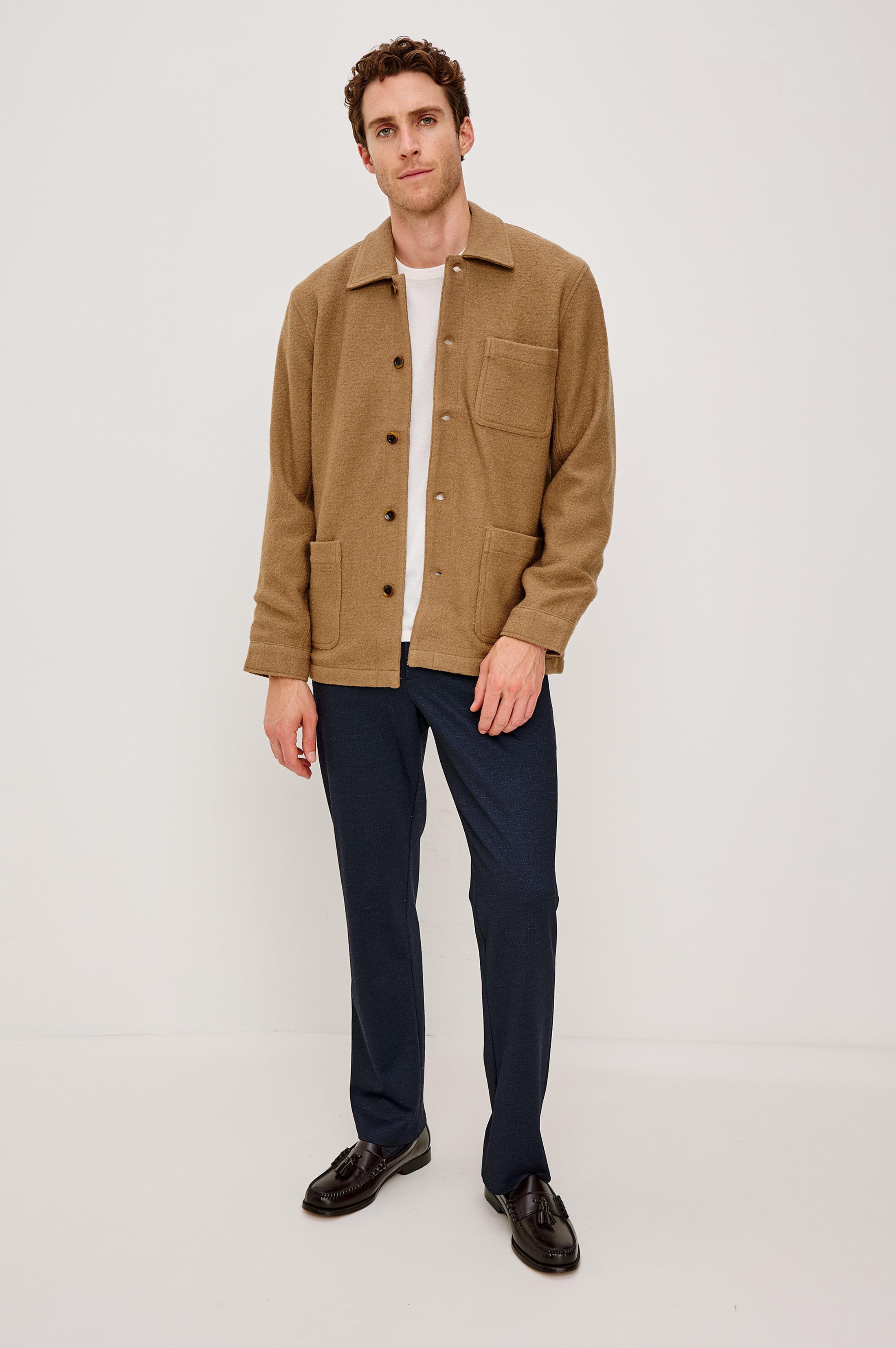 PASCAL JACKET - LIGHT BROWN BOUCLE – Rails