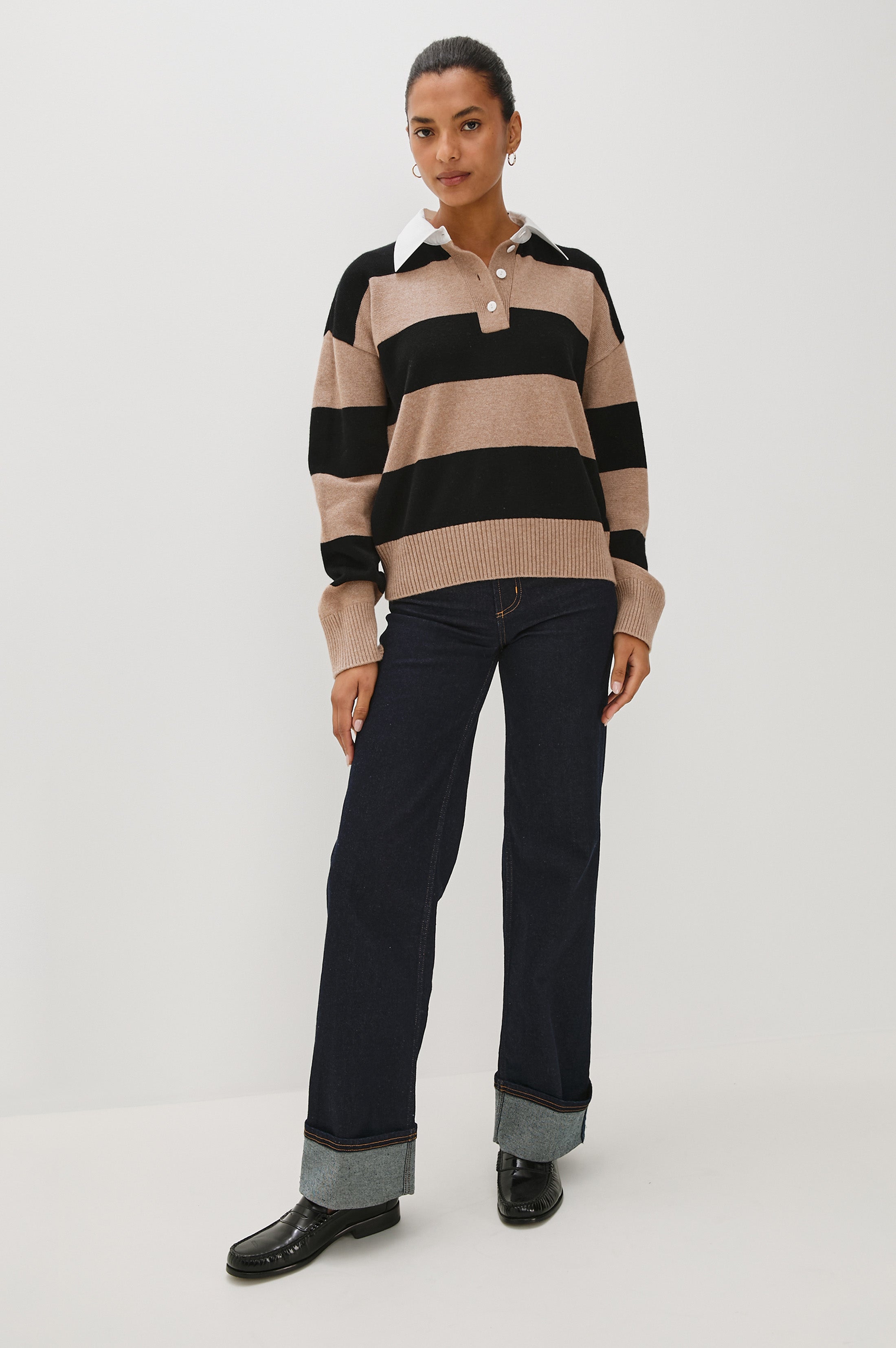 PAXTON SWEATER - OATMEAL BLACK – Rails