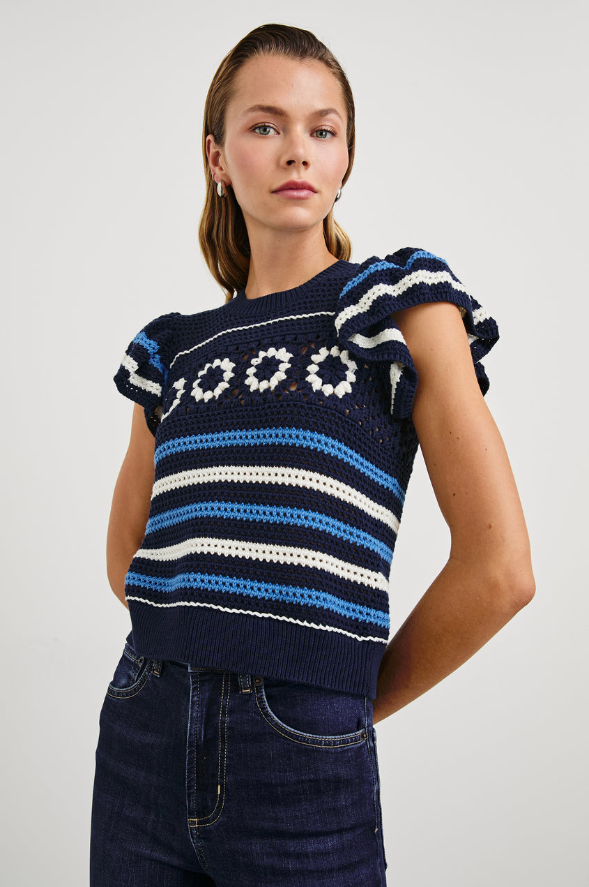 The Penelope top in cotton poplin main image 0