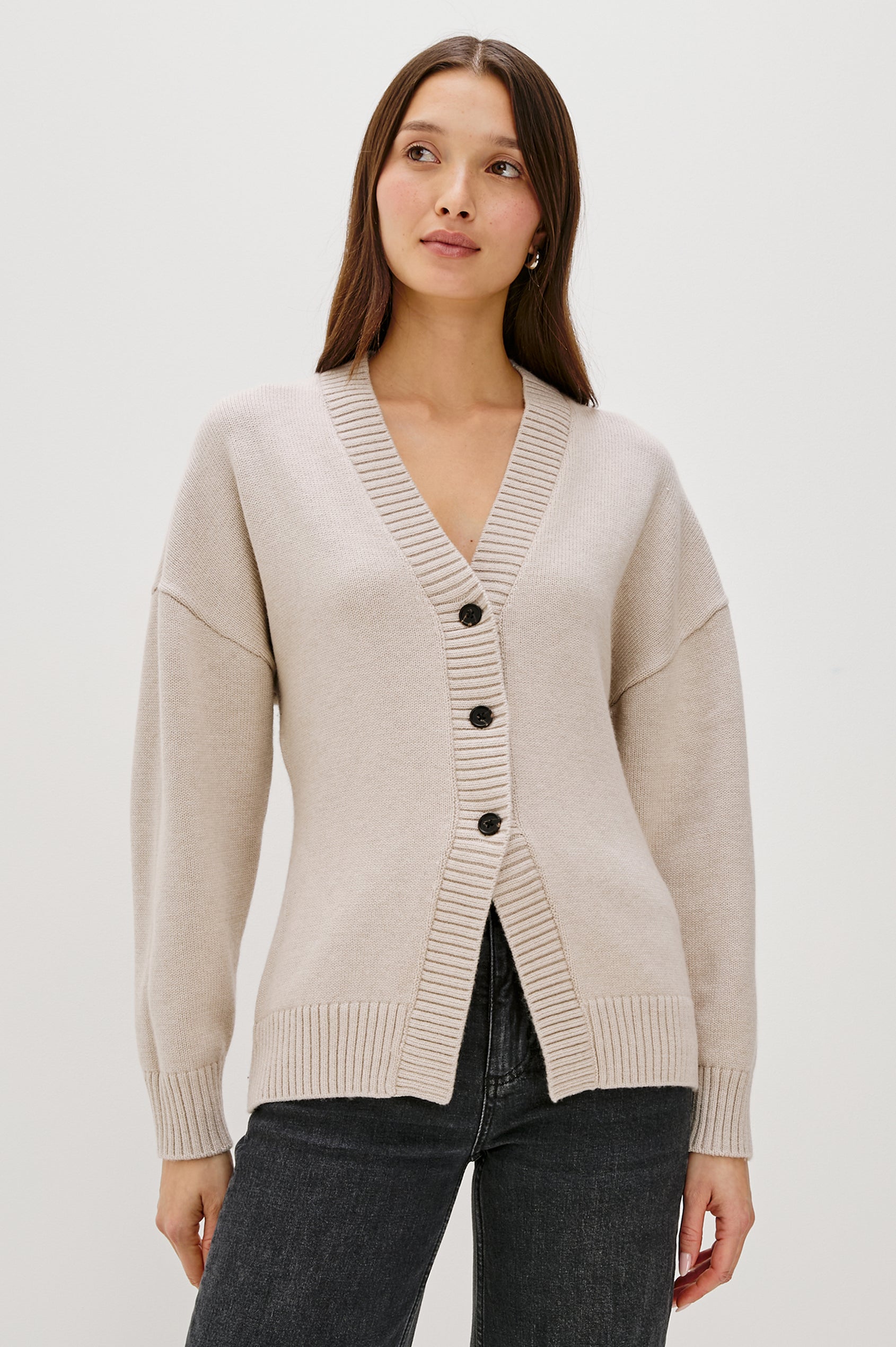 PHILIPPA CARDIGAN TAUPE – Rails