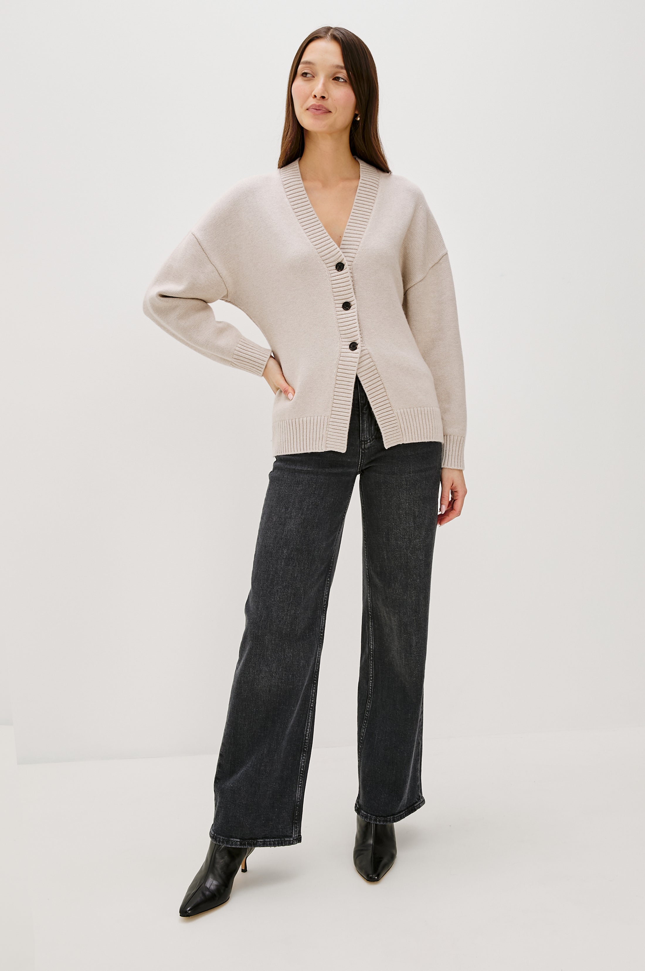 PHILIPPA CARDIGAN - TAUPE – Rails