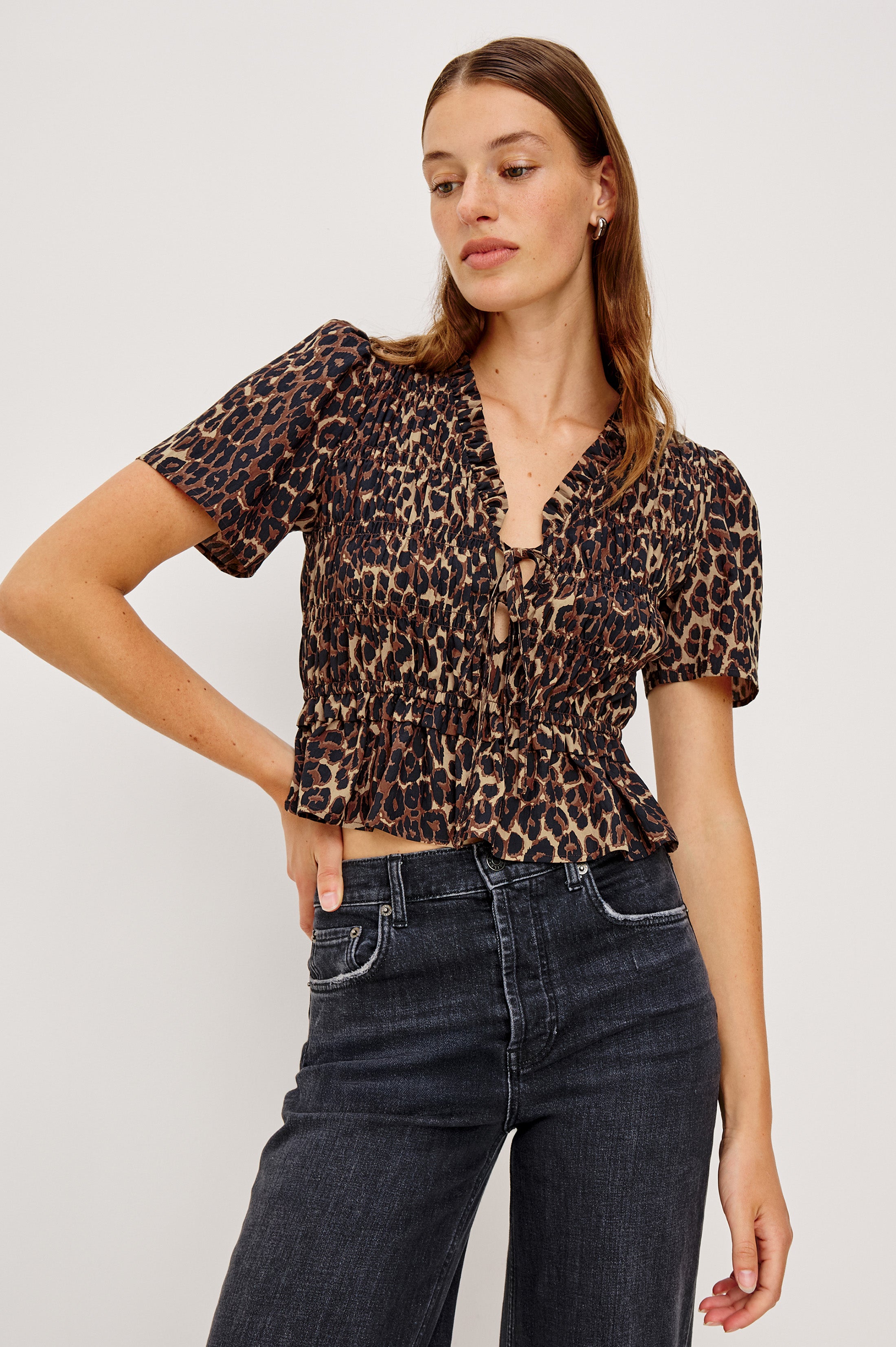 PORTIA TOP - BROWN NALA – Rails