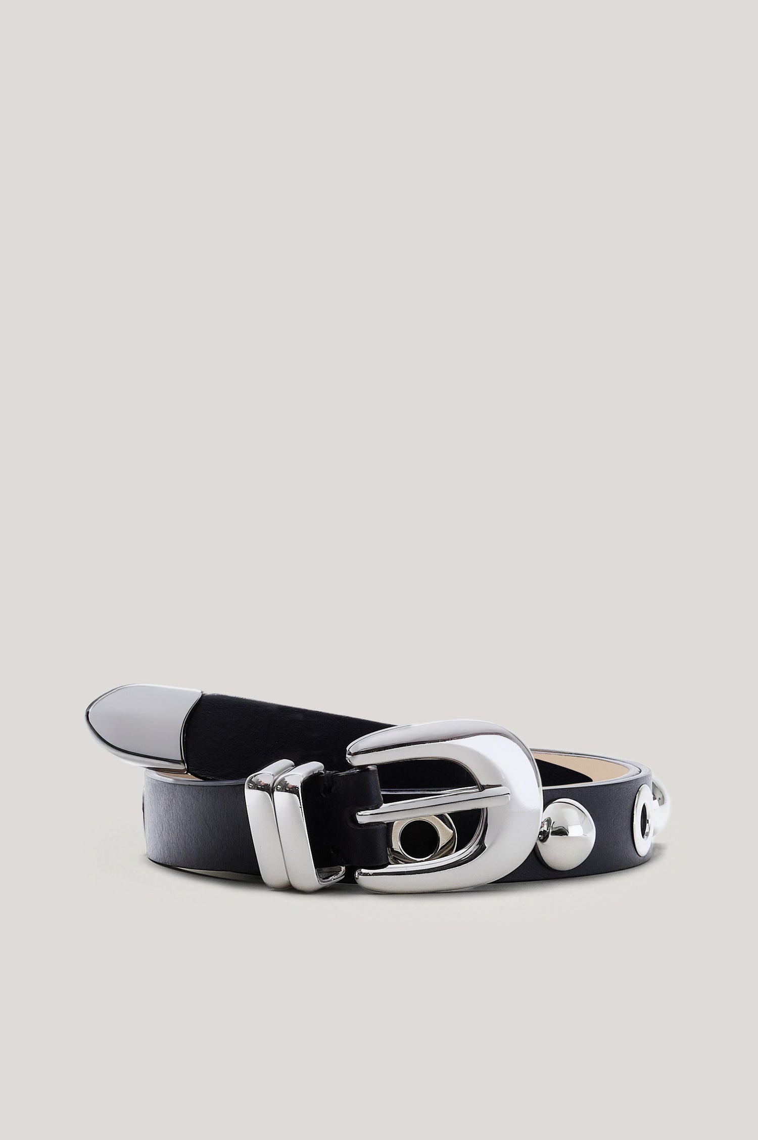 PRESLEY BELT - BLACK SILVER