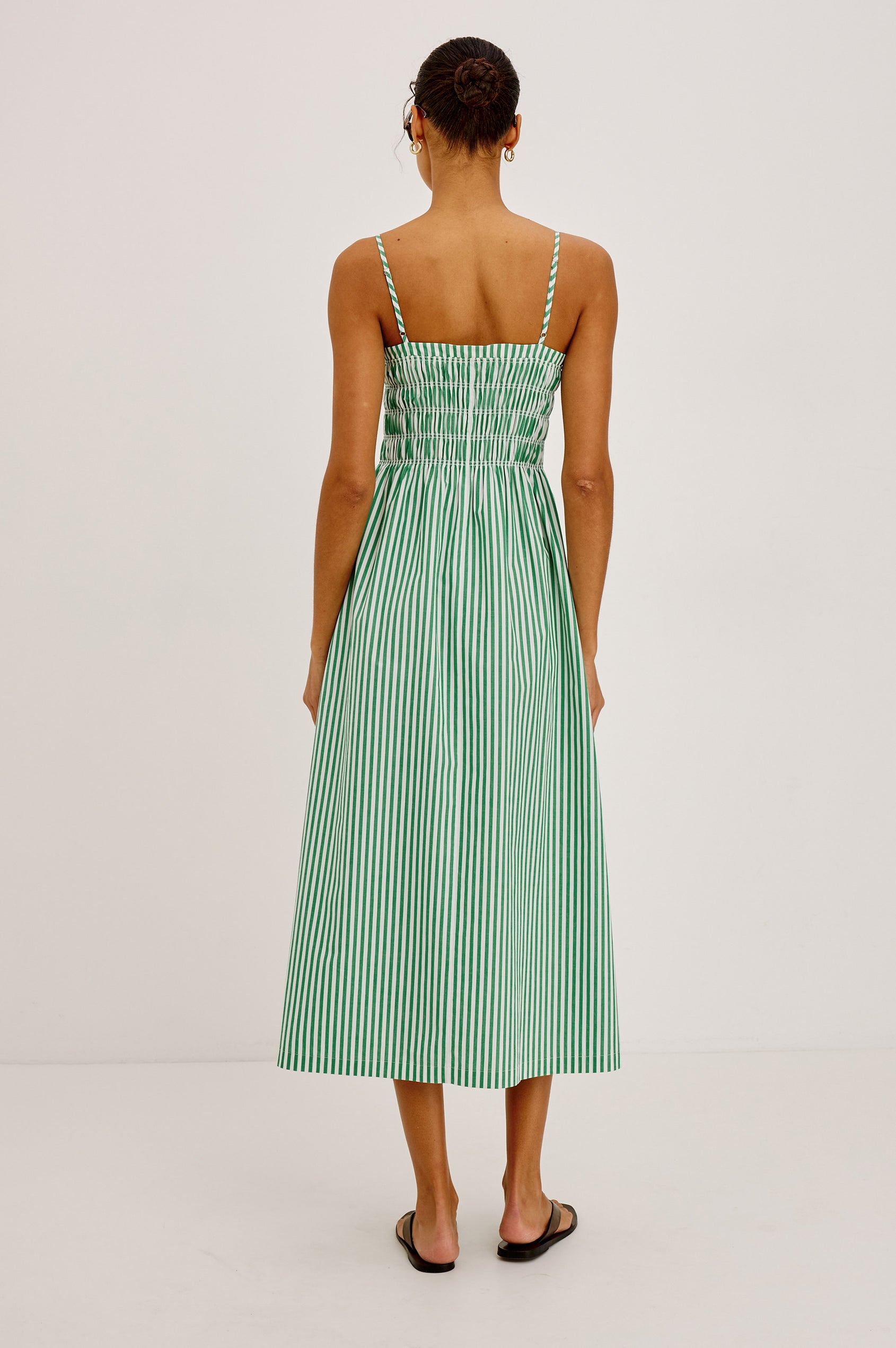 Rails Women's Primrose Midi Dress - Green - Size XL - Emerald Stripe Rails Women's Primrose Midi Dress - Green - Size XL - Emerald Stripe