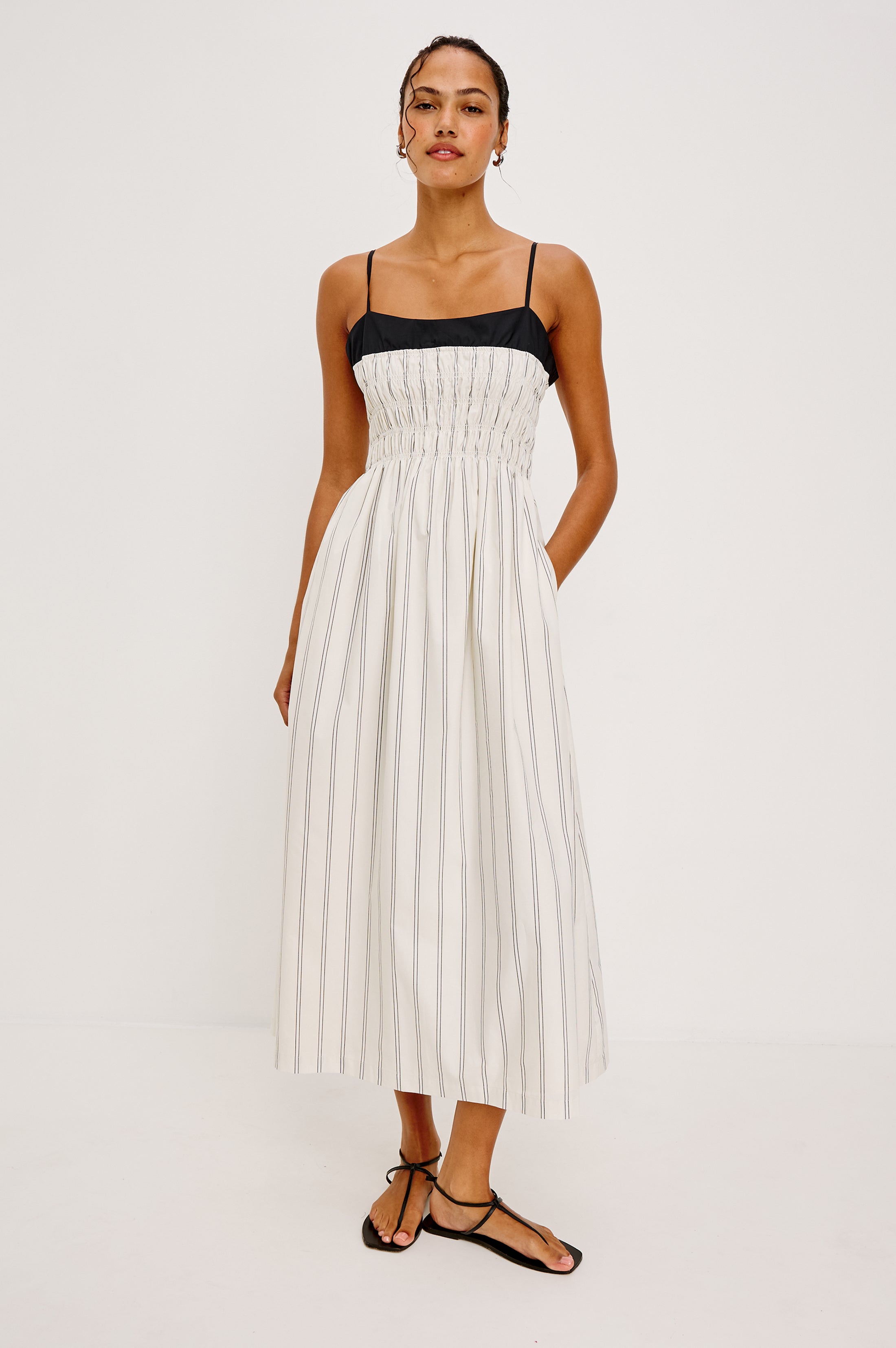 PRIMROSE DRESS - PALMA STRIPE – Rails