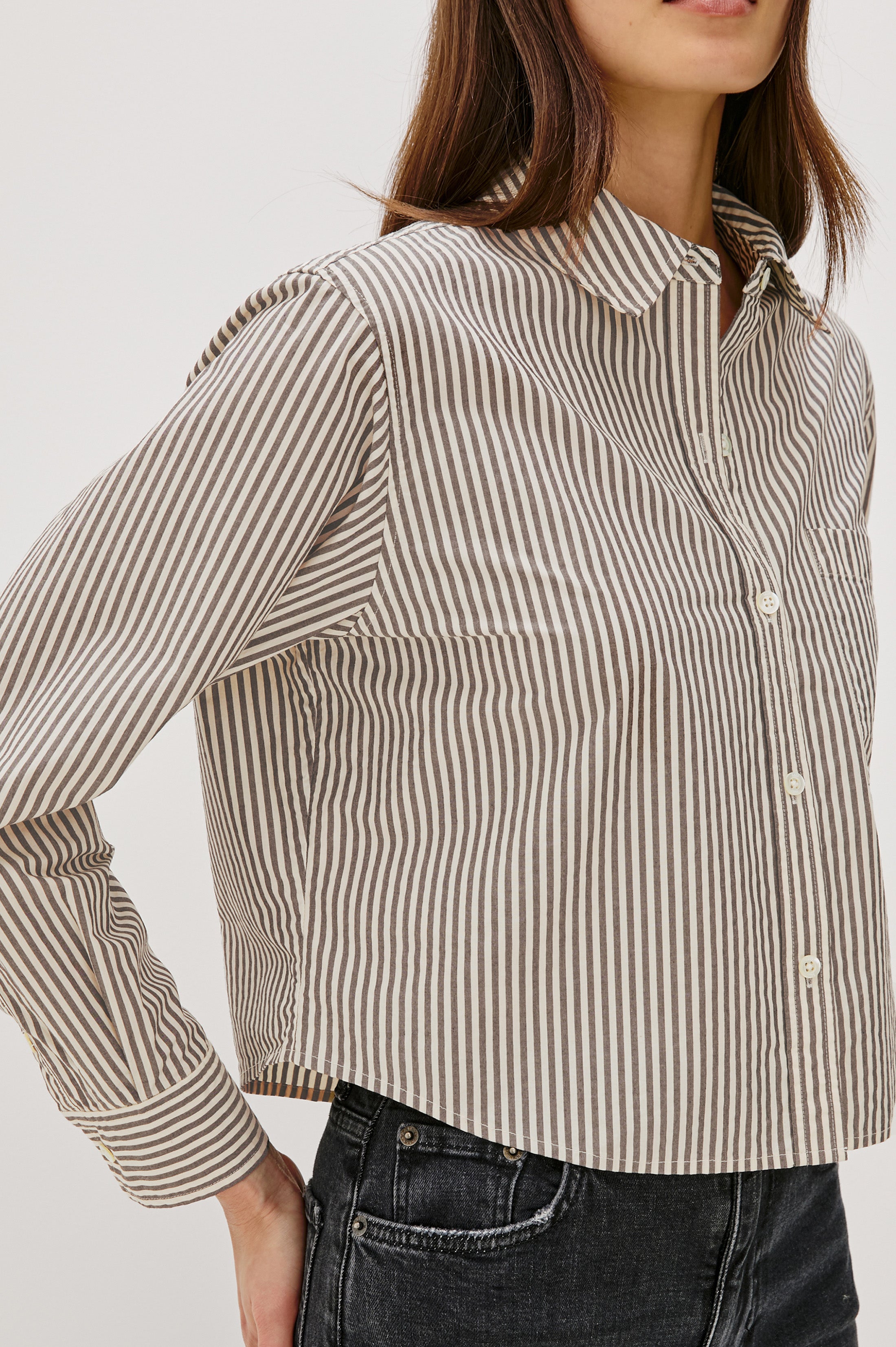 rino　RAMIE シャツ JAMES SHIRT IN GREEN RADICCHIO CITRUS - RachelAntonoff.com