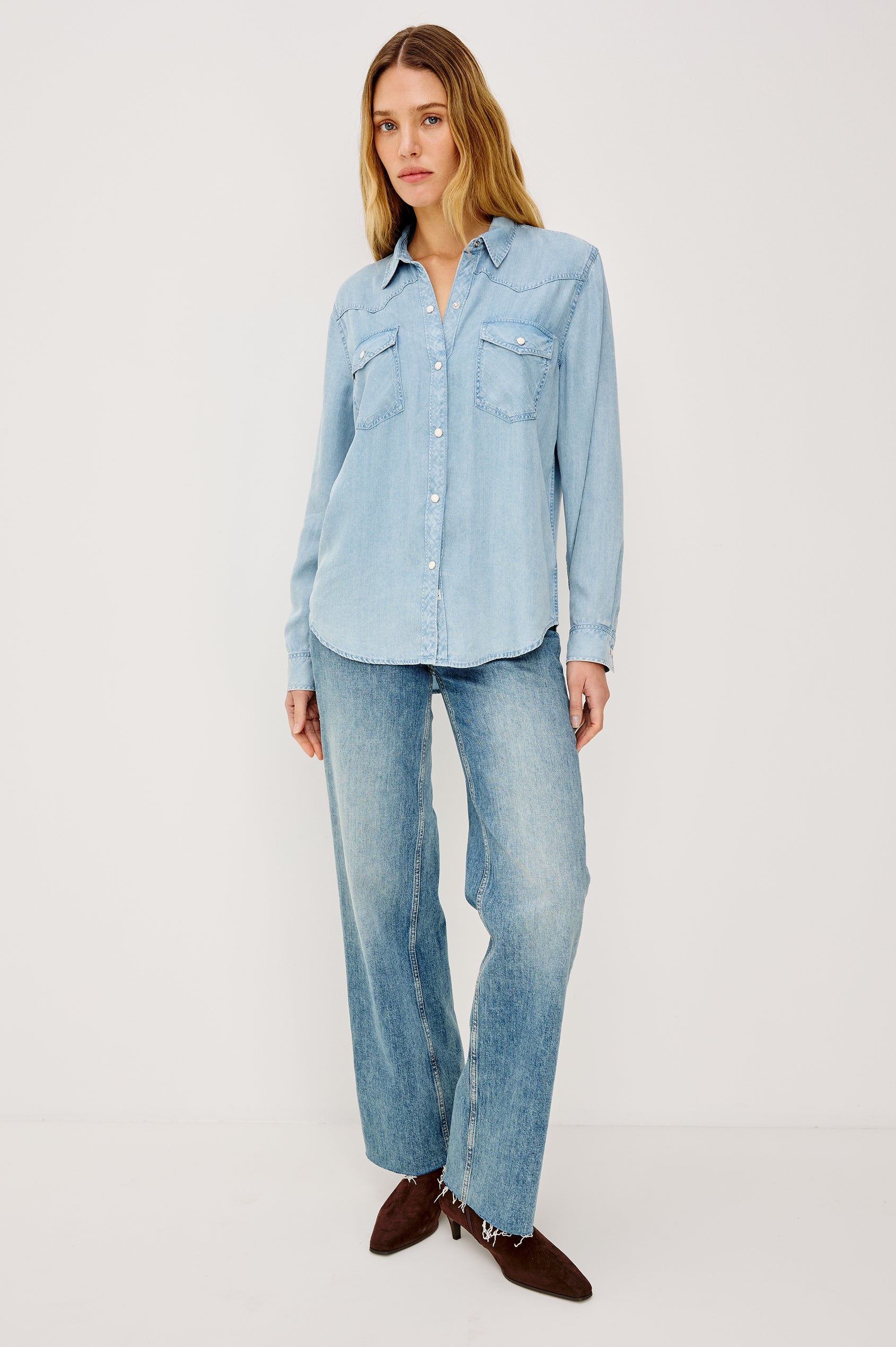 REMI SHIRT - MEDIUM INDIGO