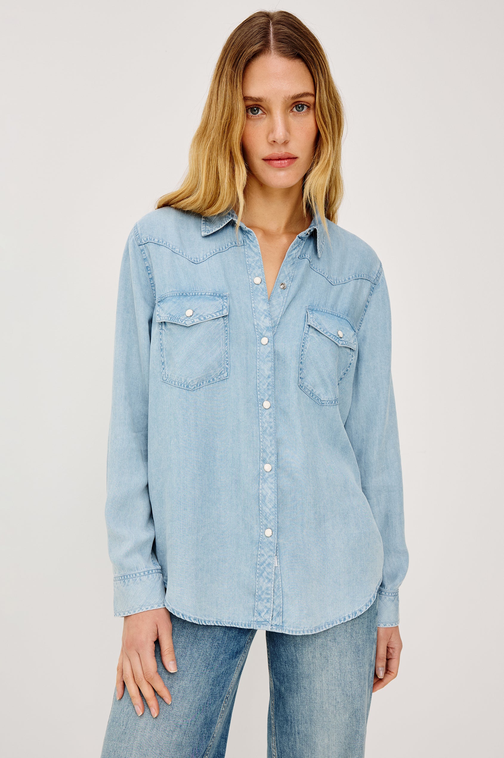 REMI SHIRT - MEDIUM INDIGO