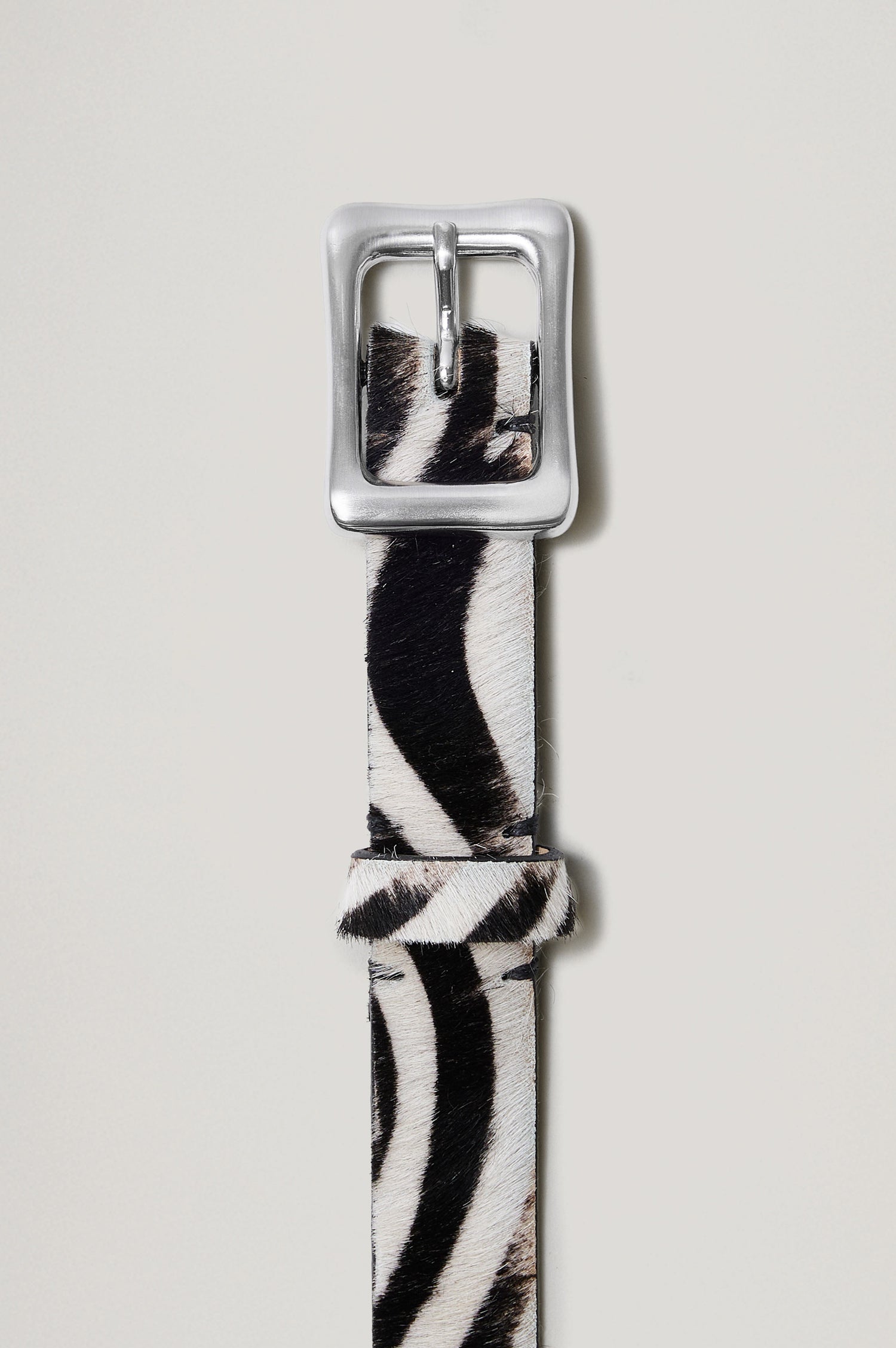 REMI BELT - ZEBRA HAIRCALF