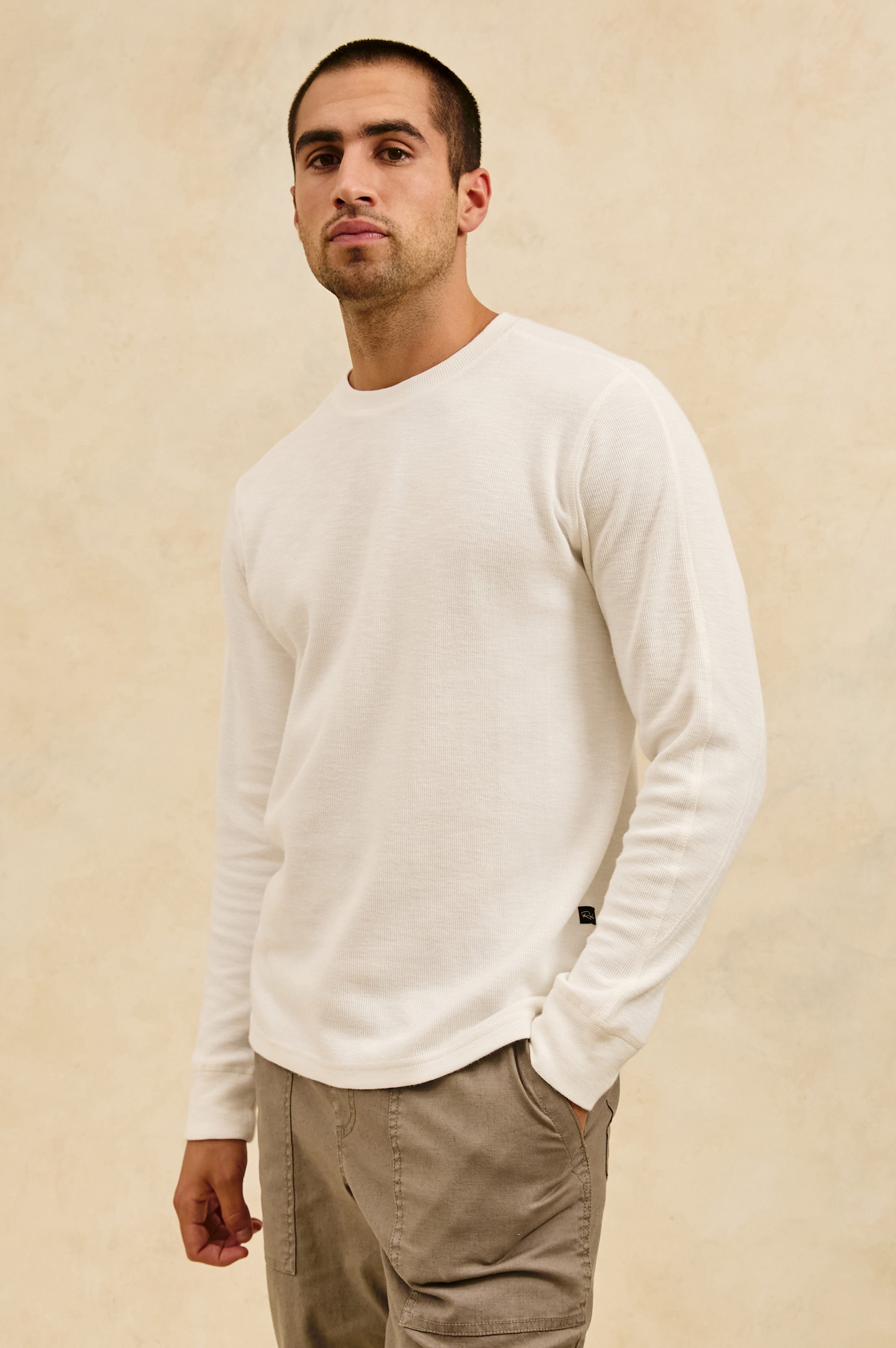 RHEESE LONG SLEEVE TEE - WHITECAP – Rails