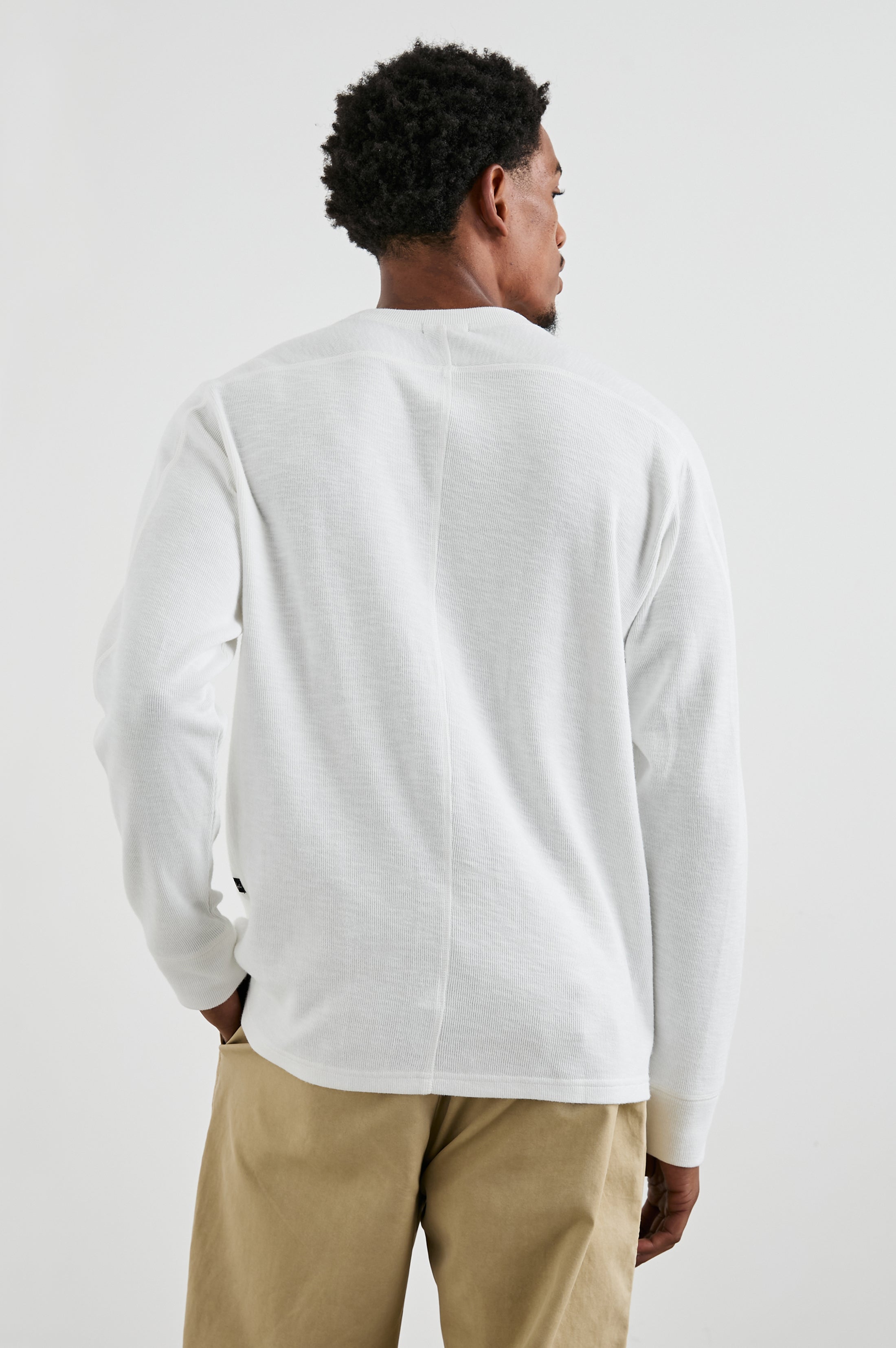 RHEESE LONG SLEEVE TEE - WHITECAP – Rails